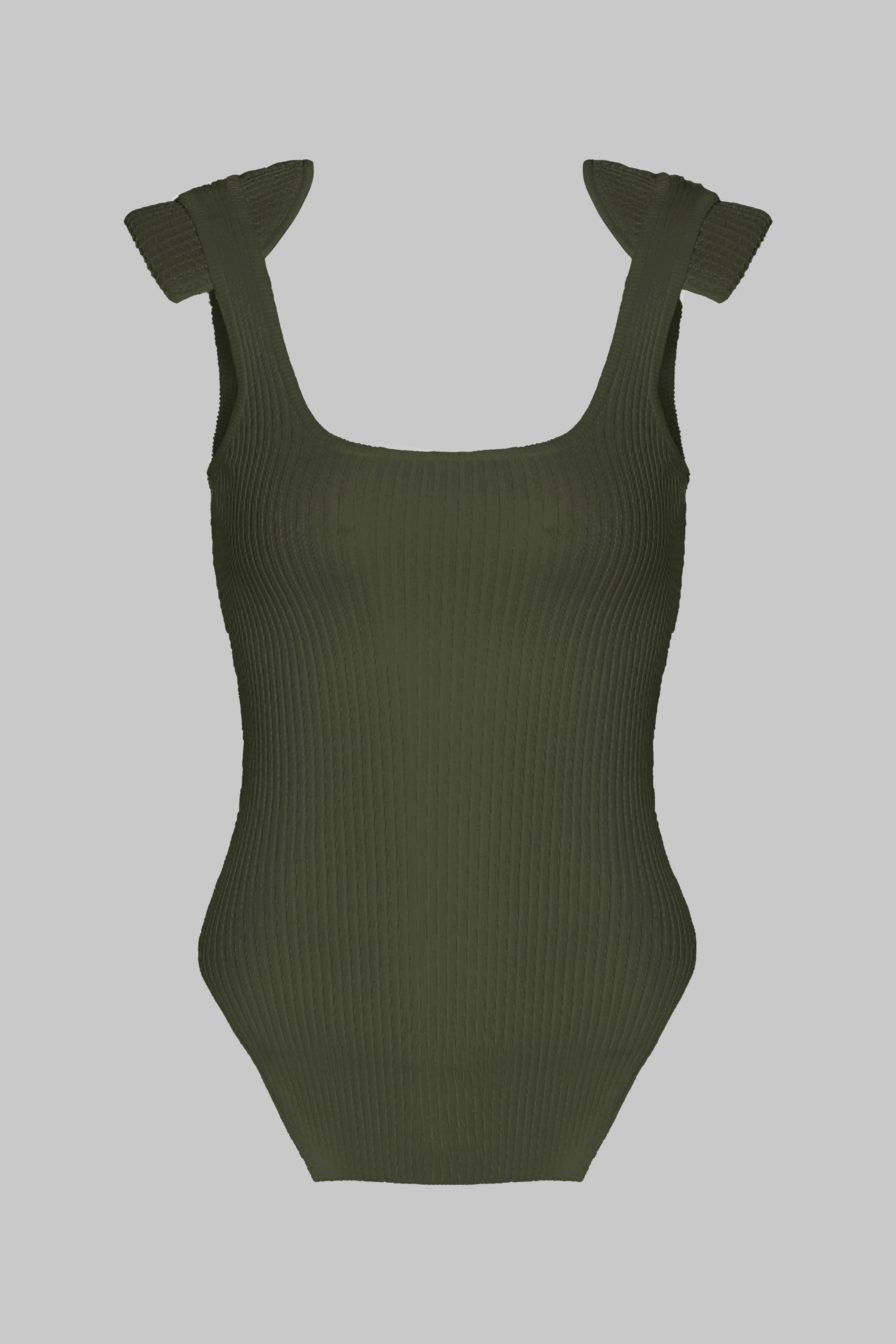 KNIT TANK W/SHOULDER PADS