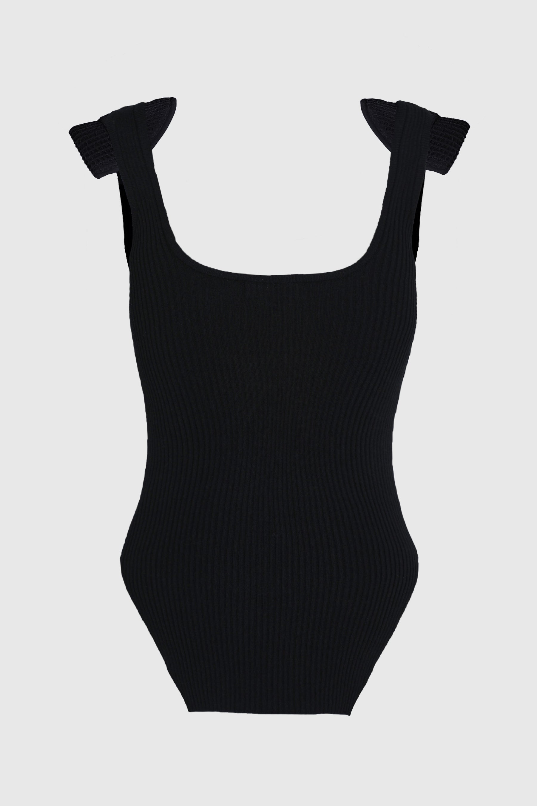KNIT TANK W/ SHOULDER PADS