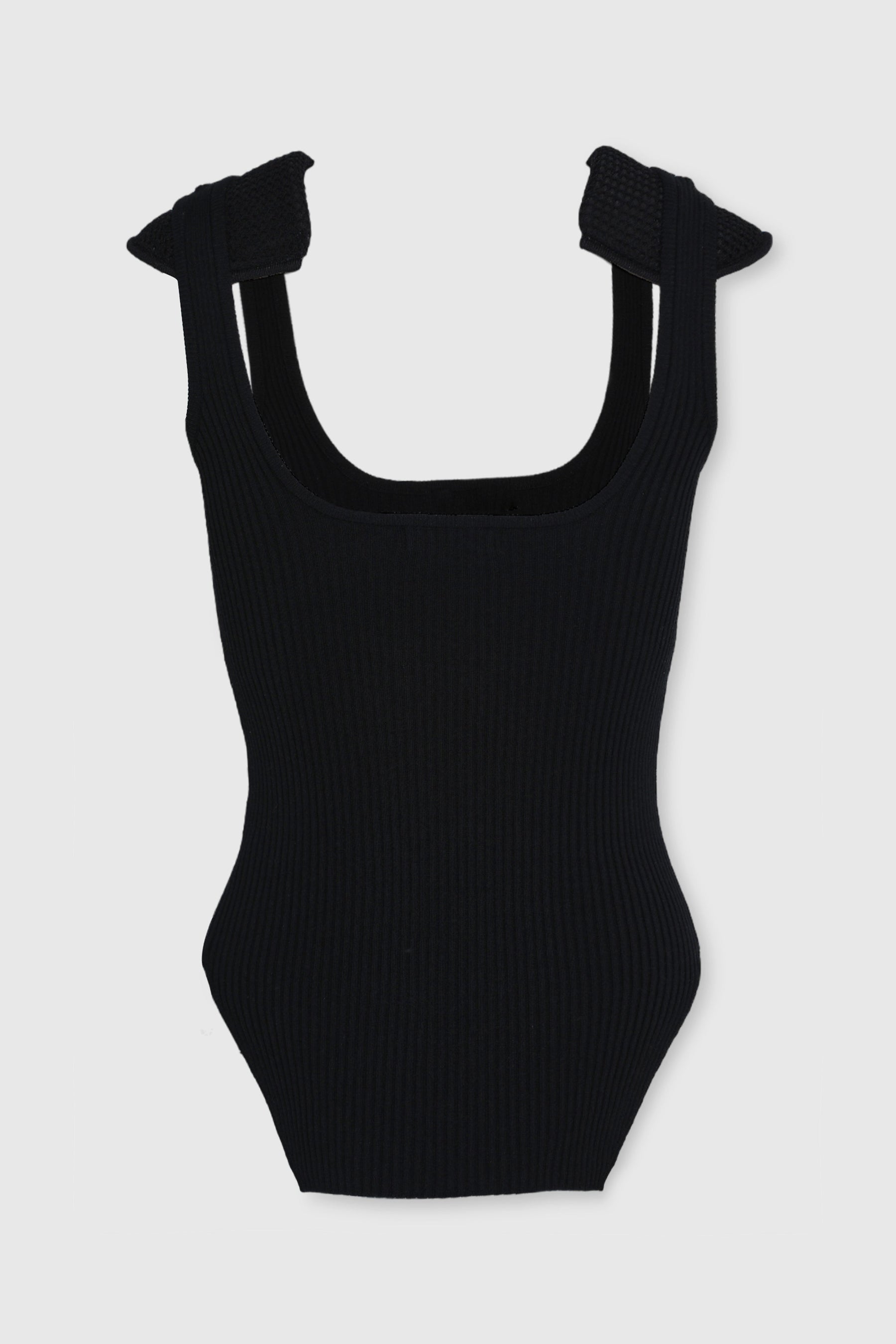 KNIT TANK W/ SHOULDER PADS