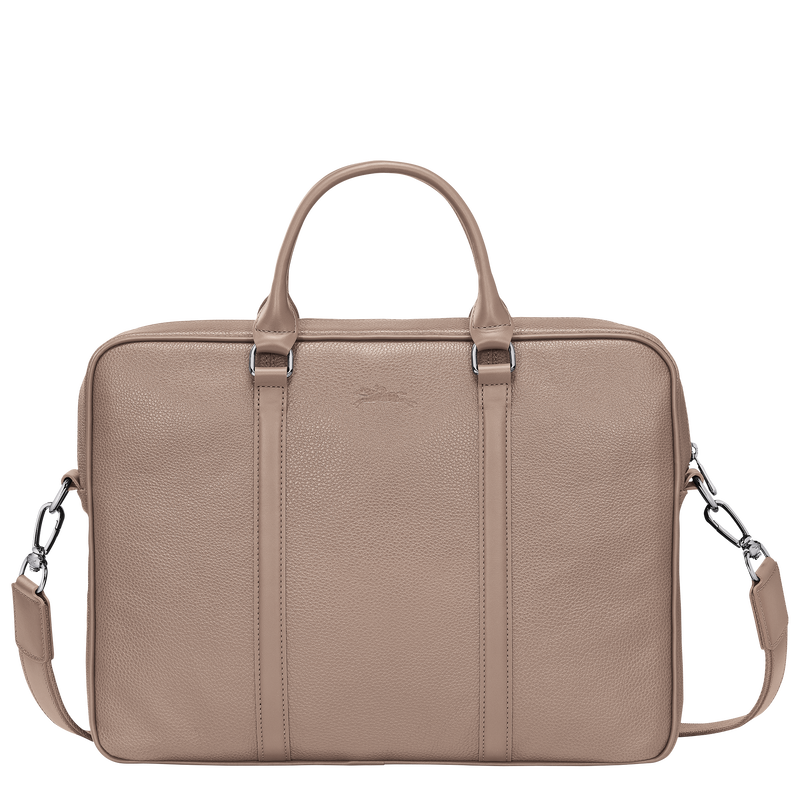 Le Foulonné XS Briefcase Turtledove - Leather