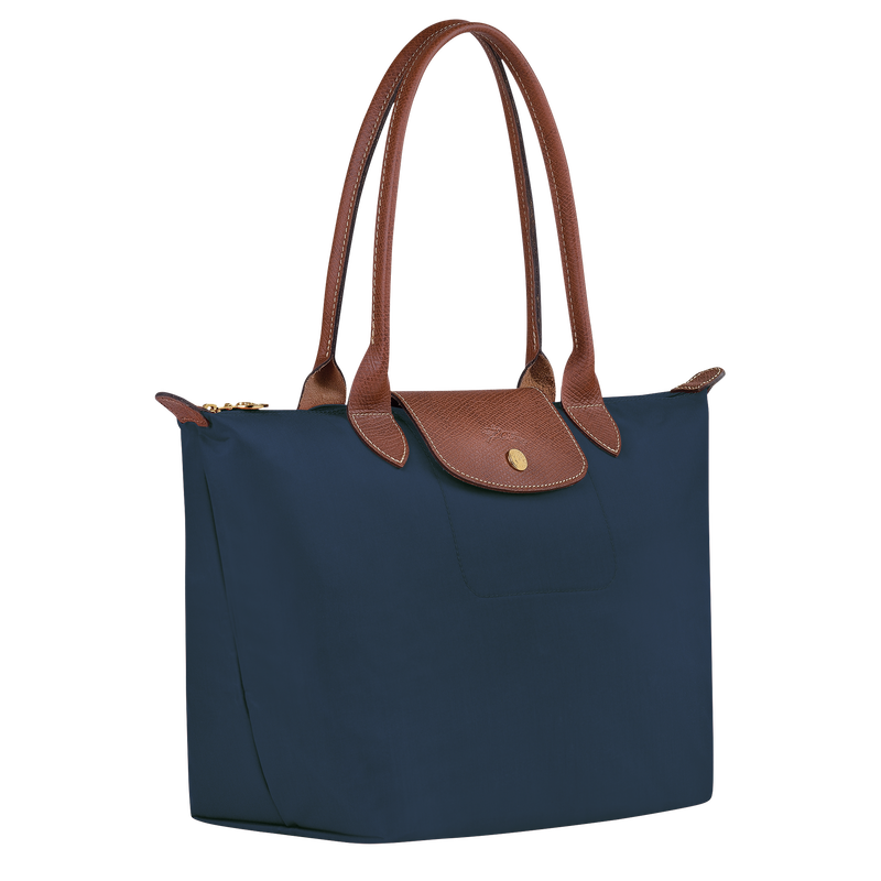 Le Pliage Original M Tote bag Navy - Recycled canvas