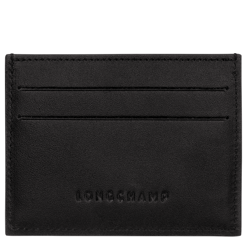 Le Roseau Card holder Black - Leather