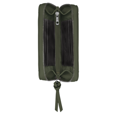 Longchamp 3D Wallet Khaki - Leather