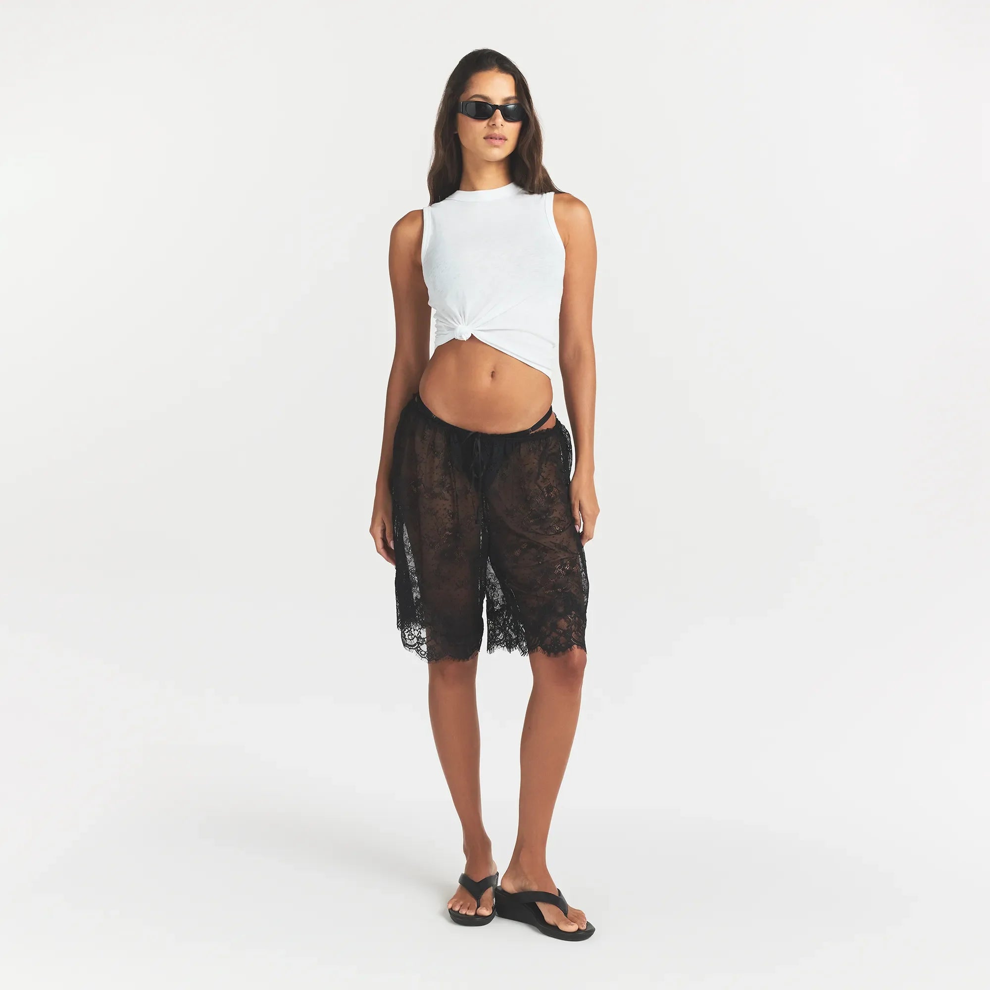 Ultra Fine Lace Long Short