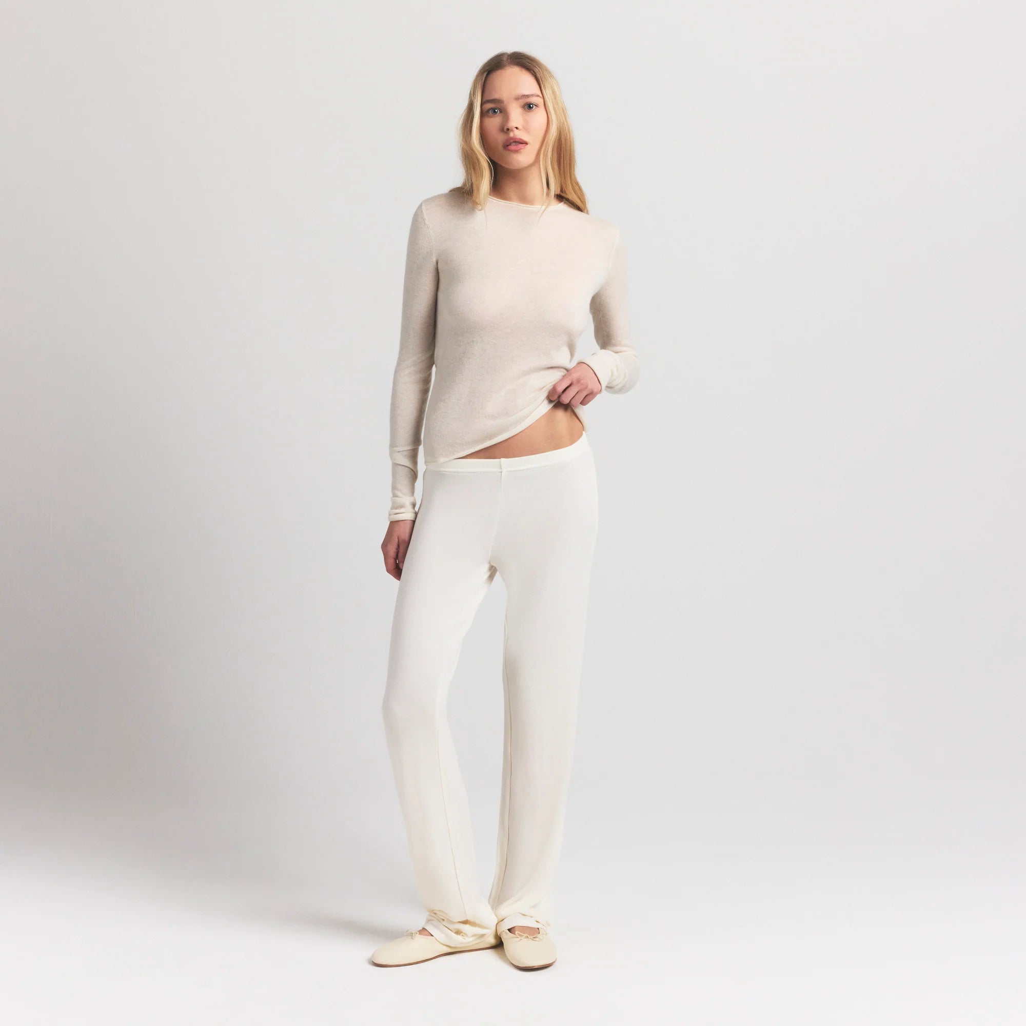 Featherweight Cashmere Long Sleeve Top