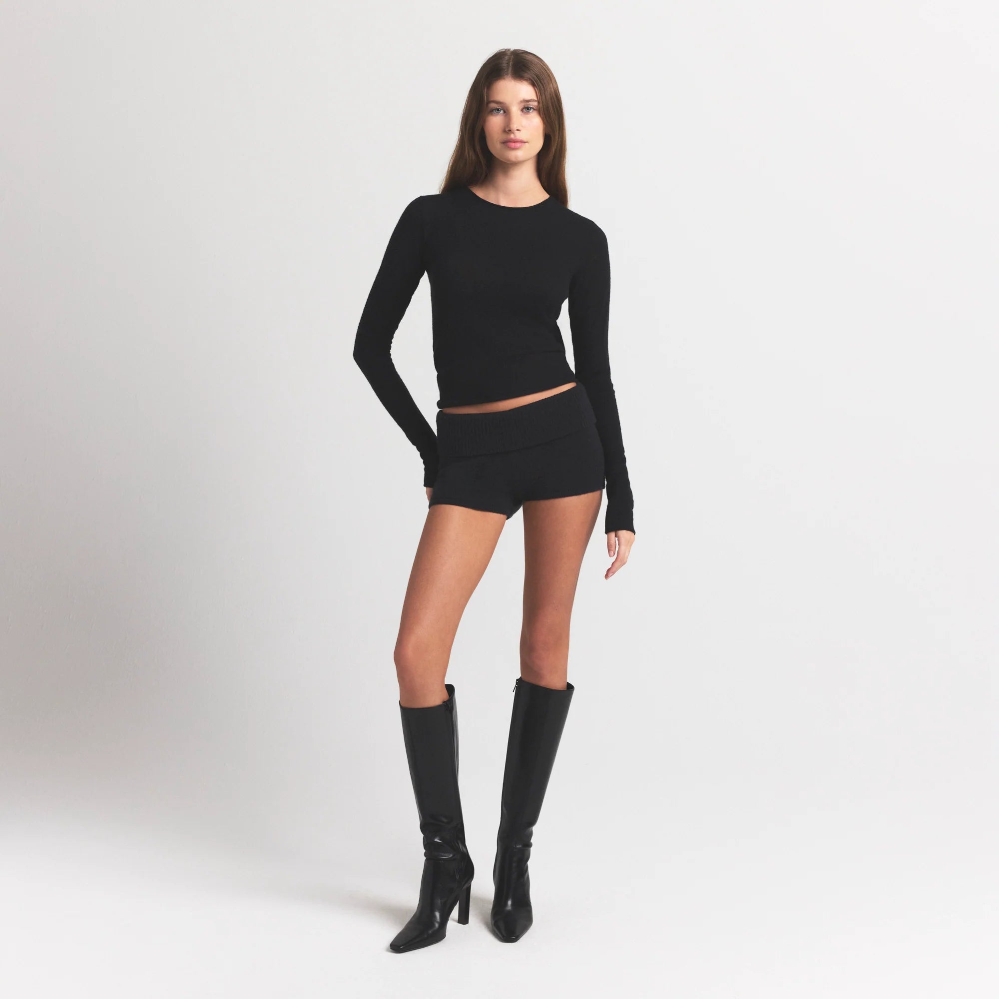 Featherweight Cashmere Long Sleeve Top