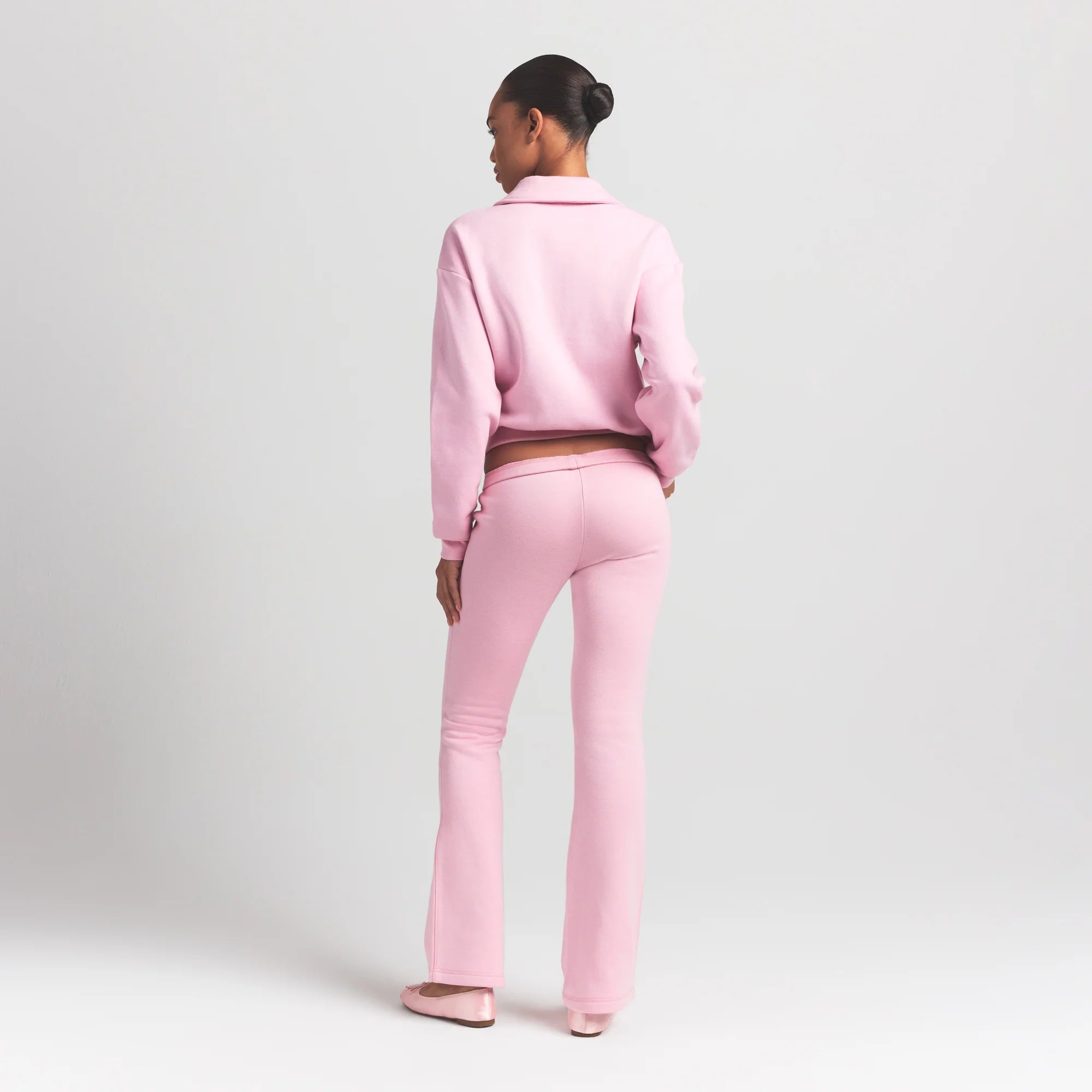 Cotton Fleece Polo Sweatshirt