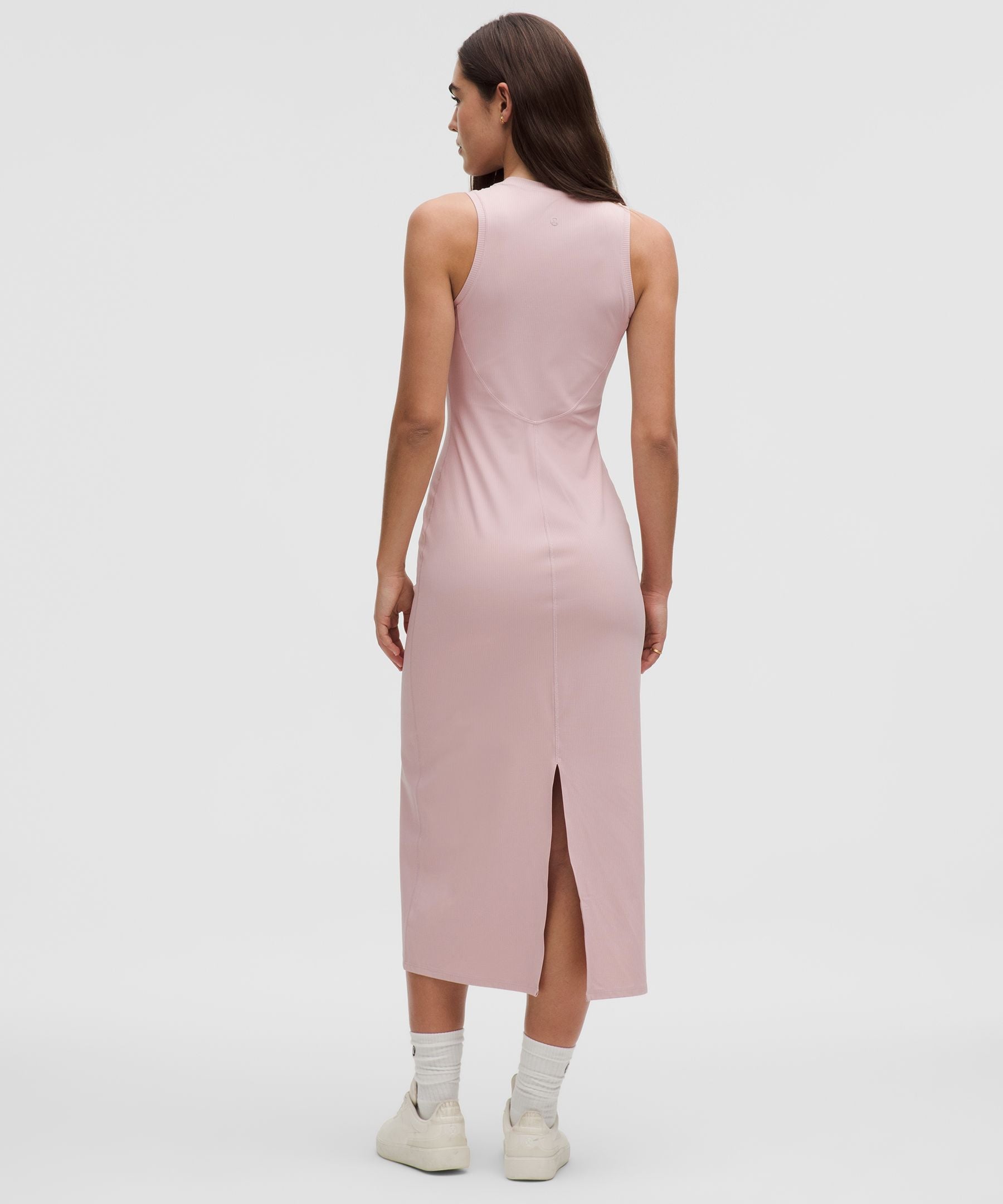 All Aligned Ribbed Midi Dress