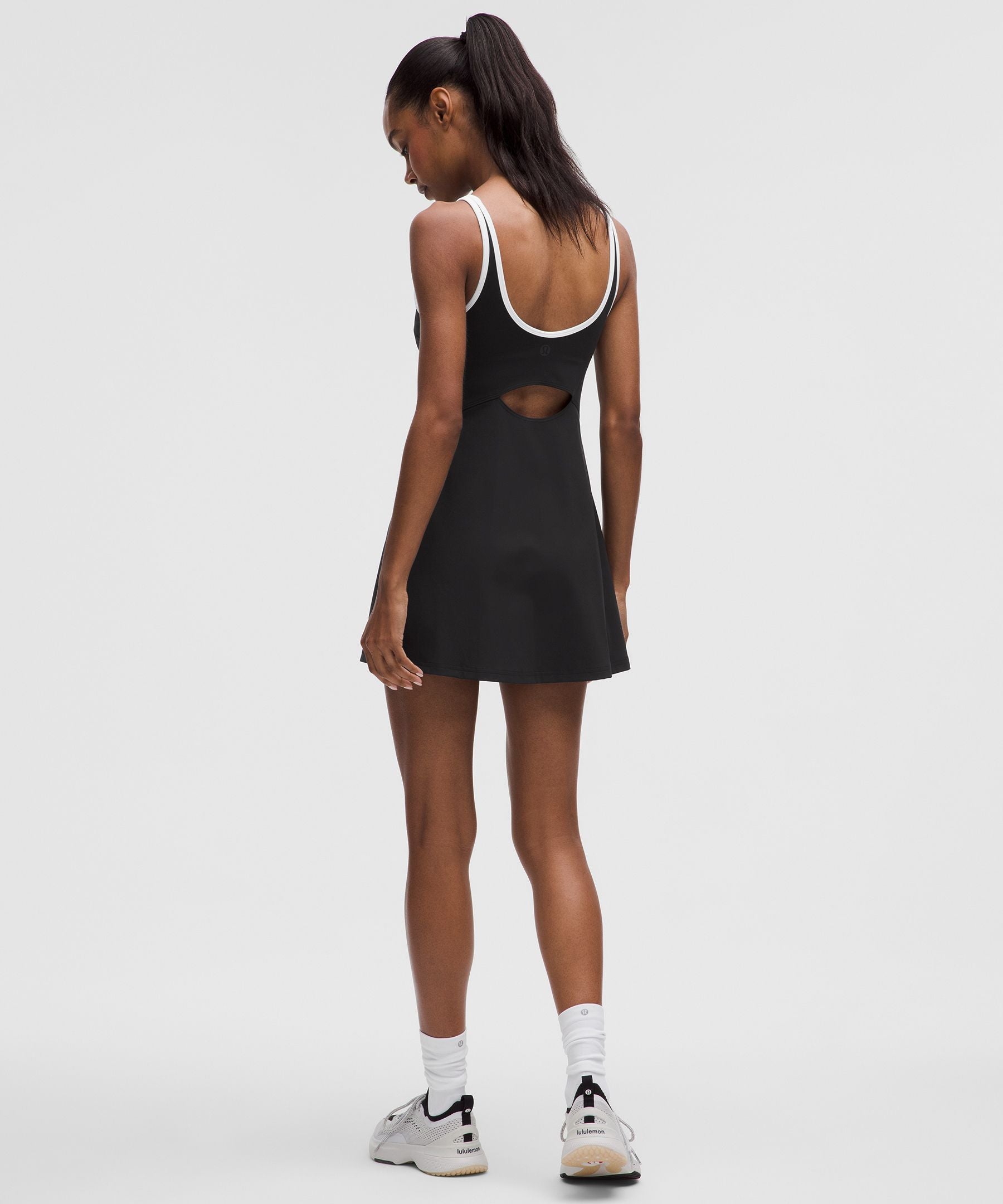 Scoop-Neck Cutout Tennis Dress