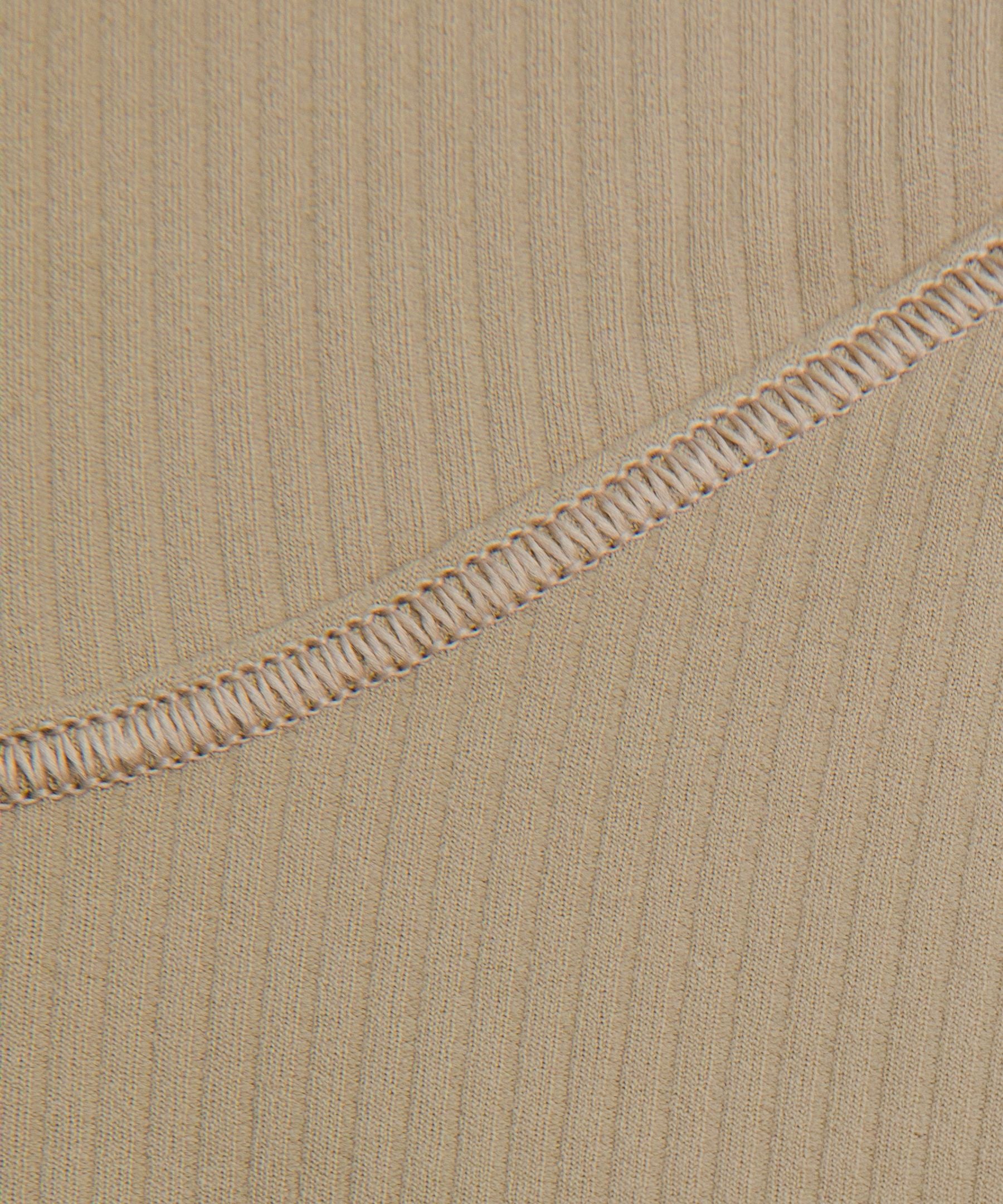 All Aligned Ribbed Long-Sleeve Henley Dress
