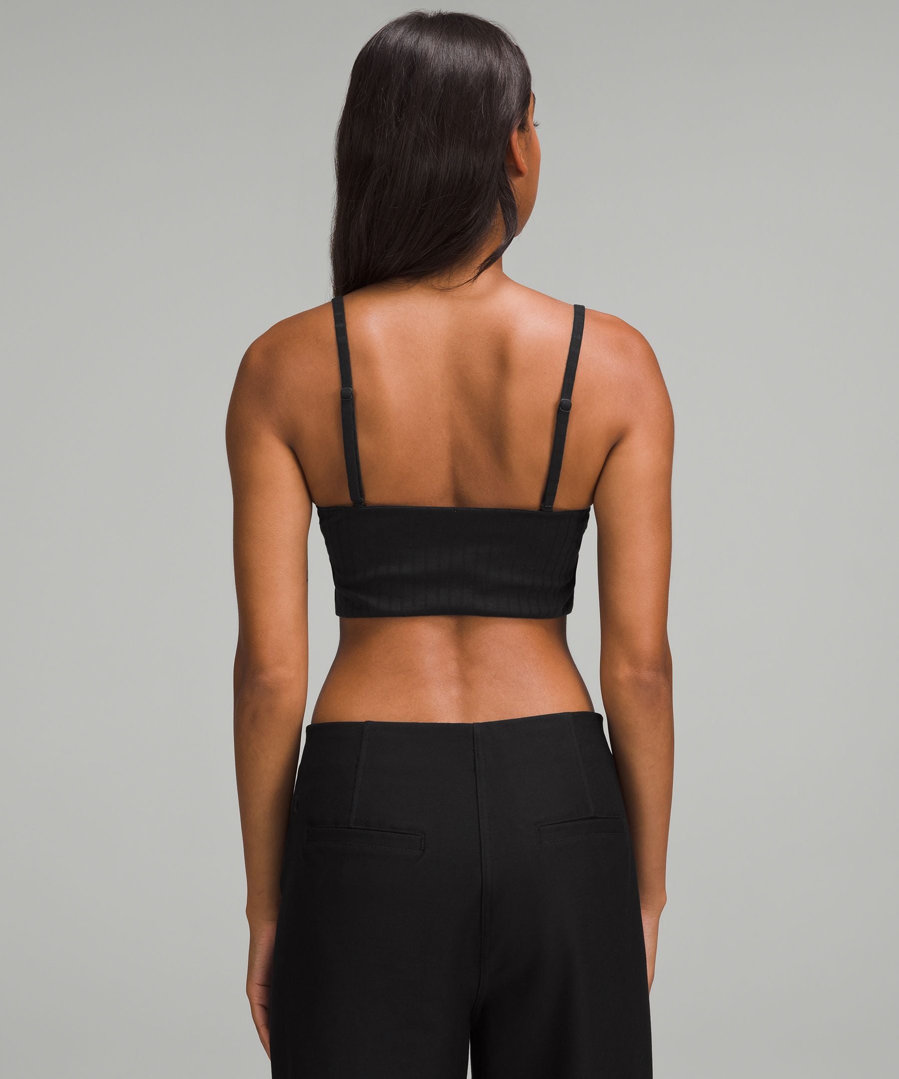 Ribbed Wool Bandeau Bralette