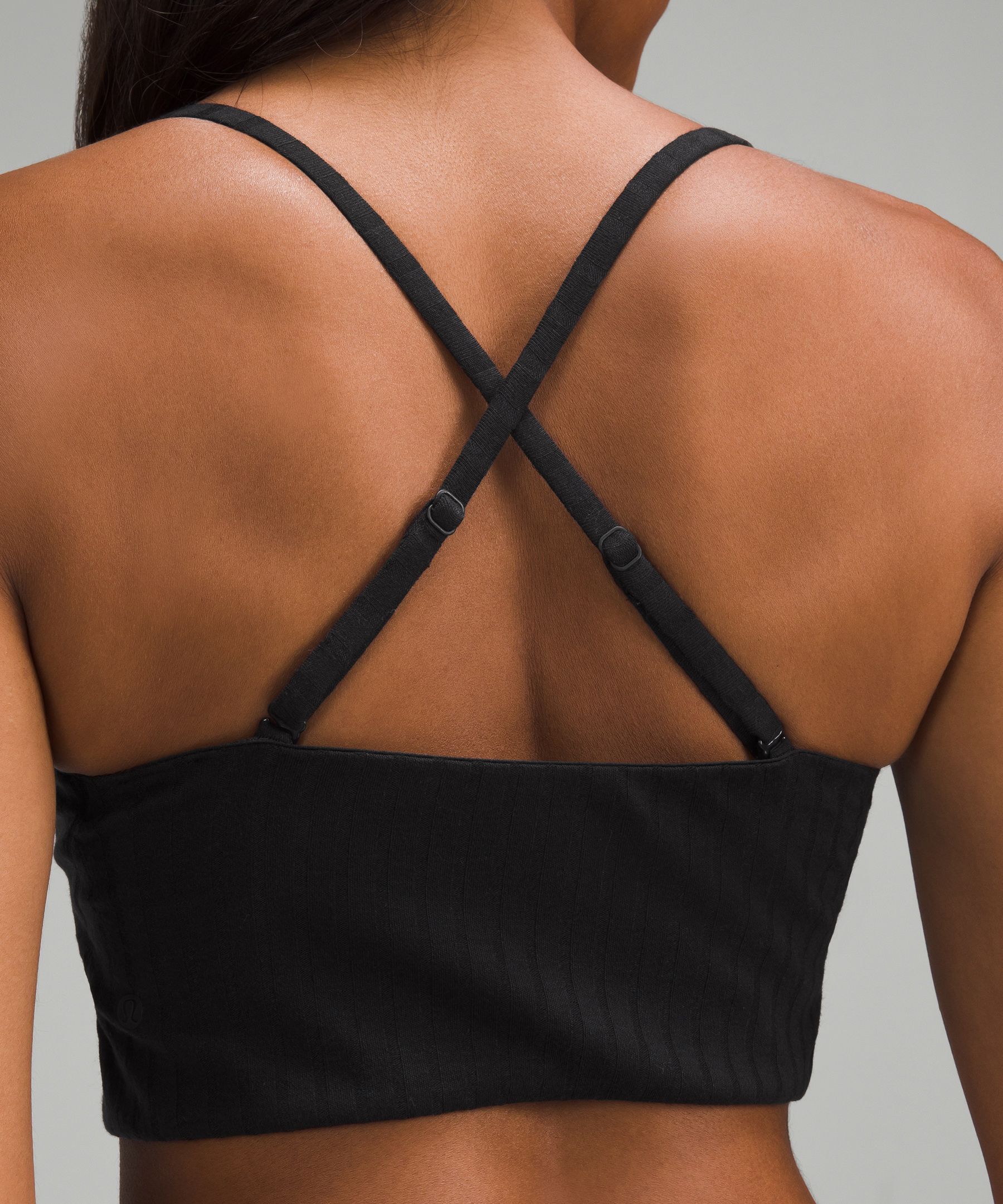 Ribbed Wool Bandeau Bralette