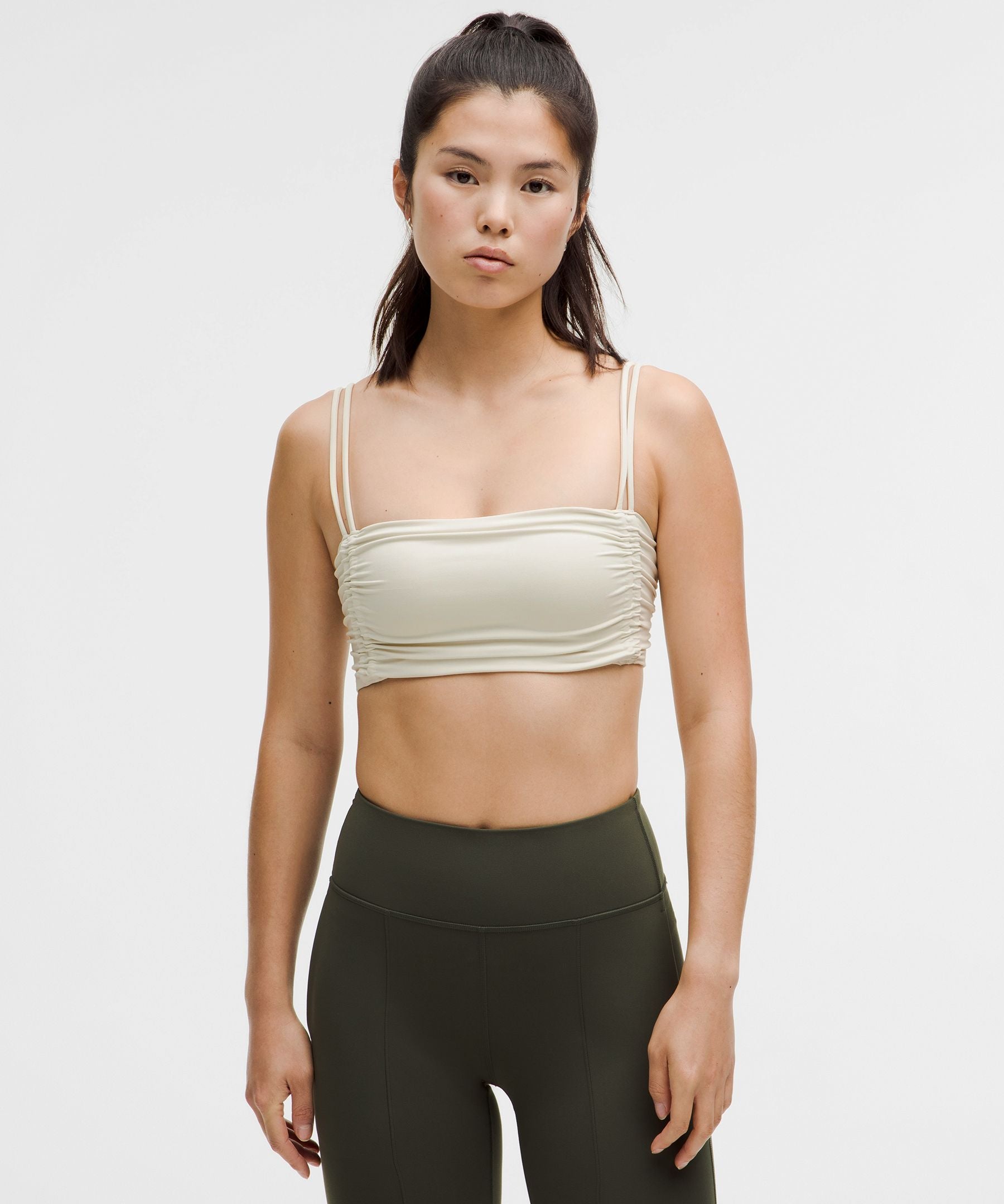 Ruched Yoga Bra Shimmer *Light Support, A/B Cup