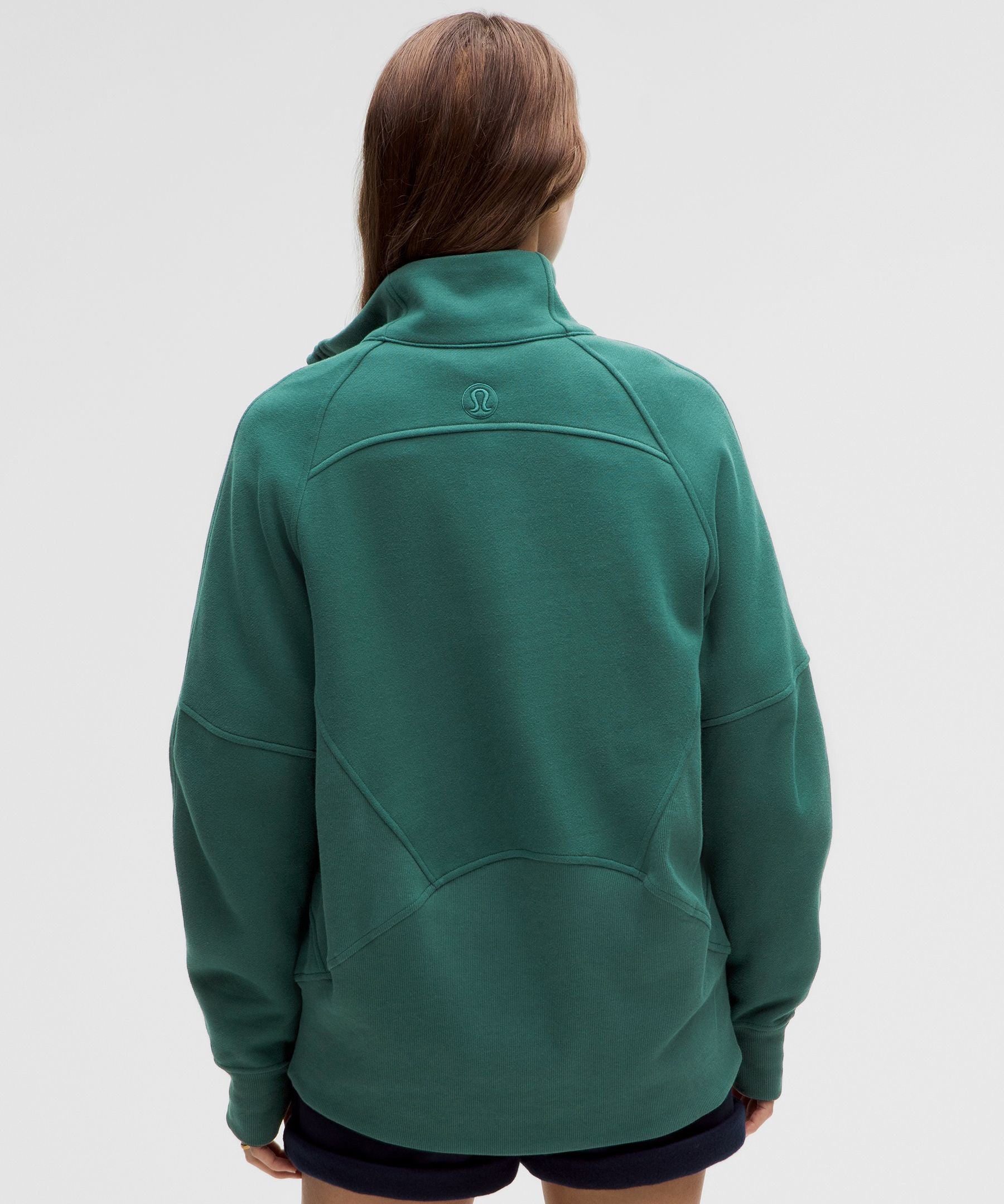 Scuba Oversized Funnel-Neck Half Zip *Long