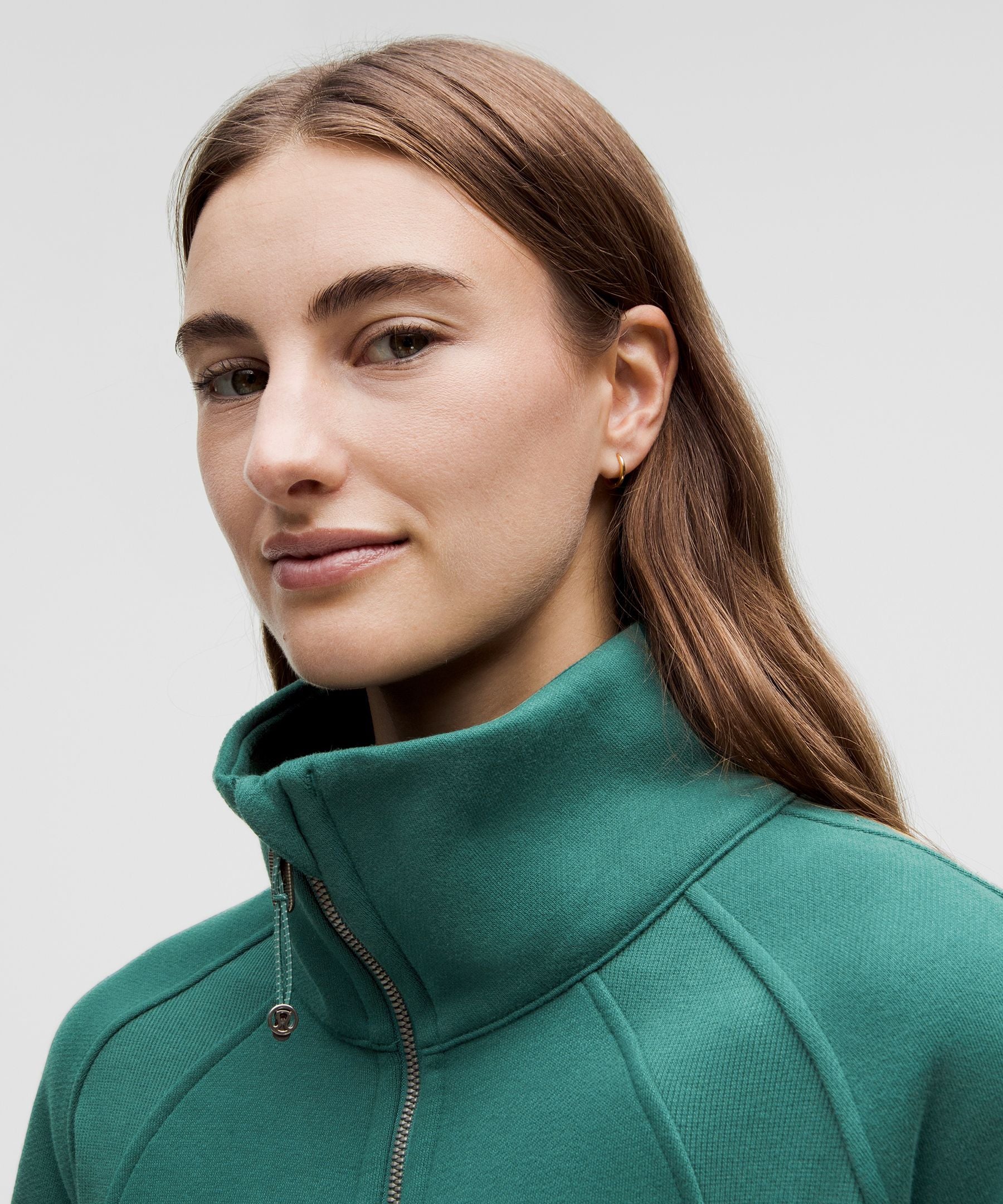 Scuba Oversized Funnel-Neck Half Zip *Long