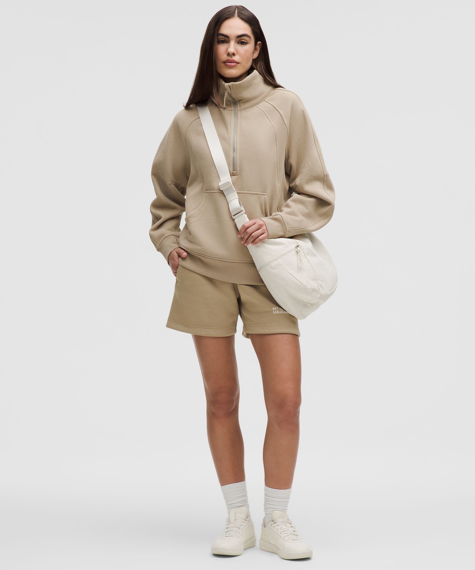 Scuba Oversized Funnel-Neck Half Zip *Long
