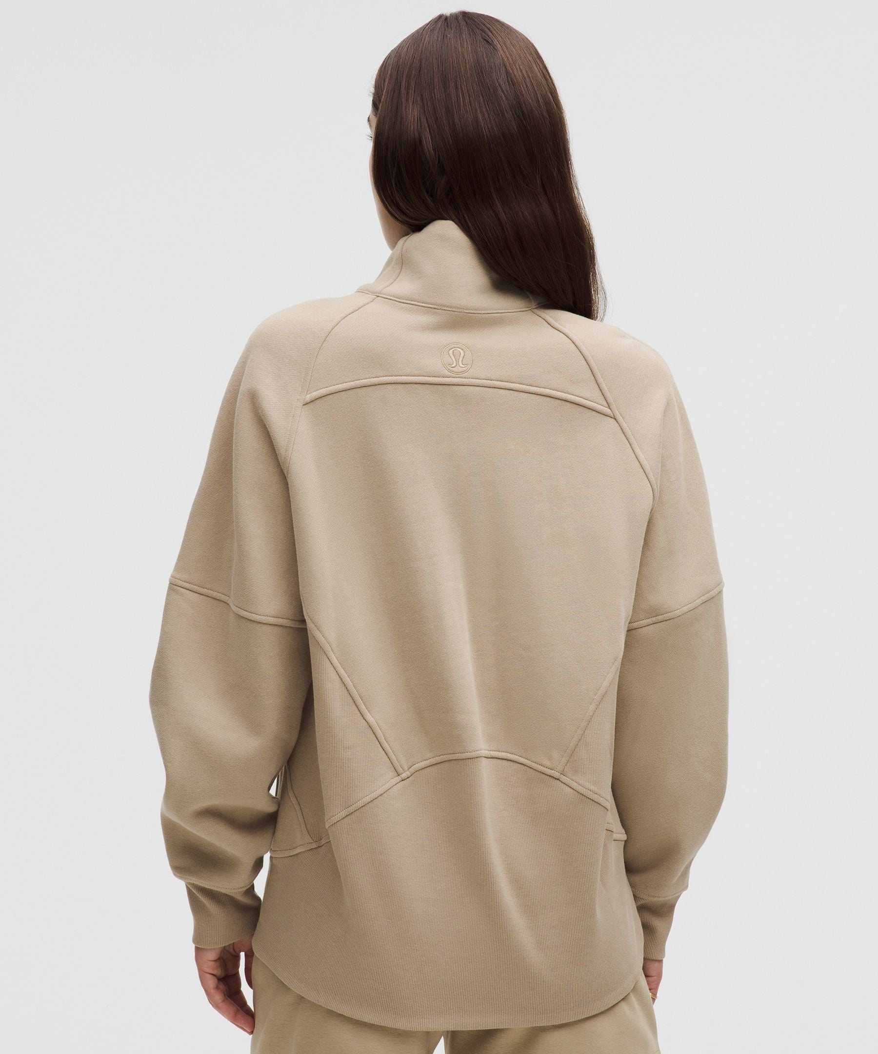 Scuba Oversized Funnel-Neck Half Zip *Long