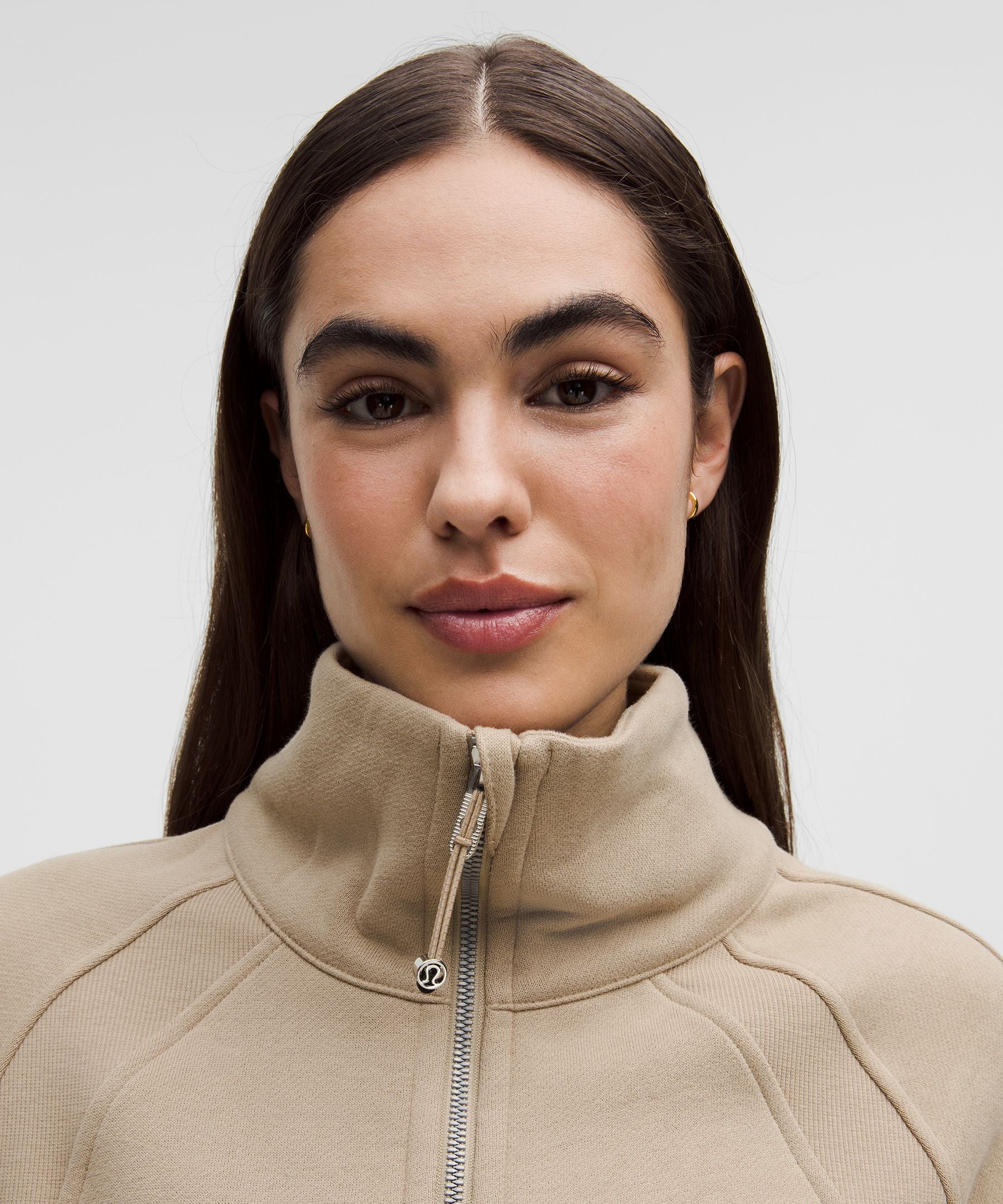Scuba Oversized Funnel-Neck Half Zip *Long