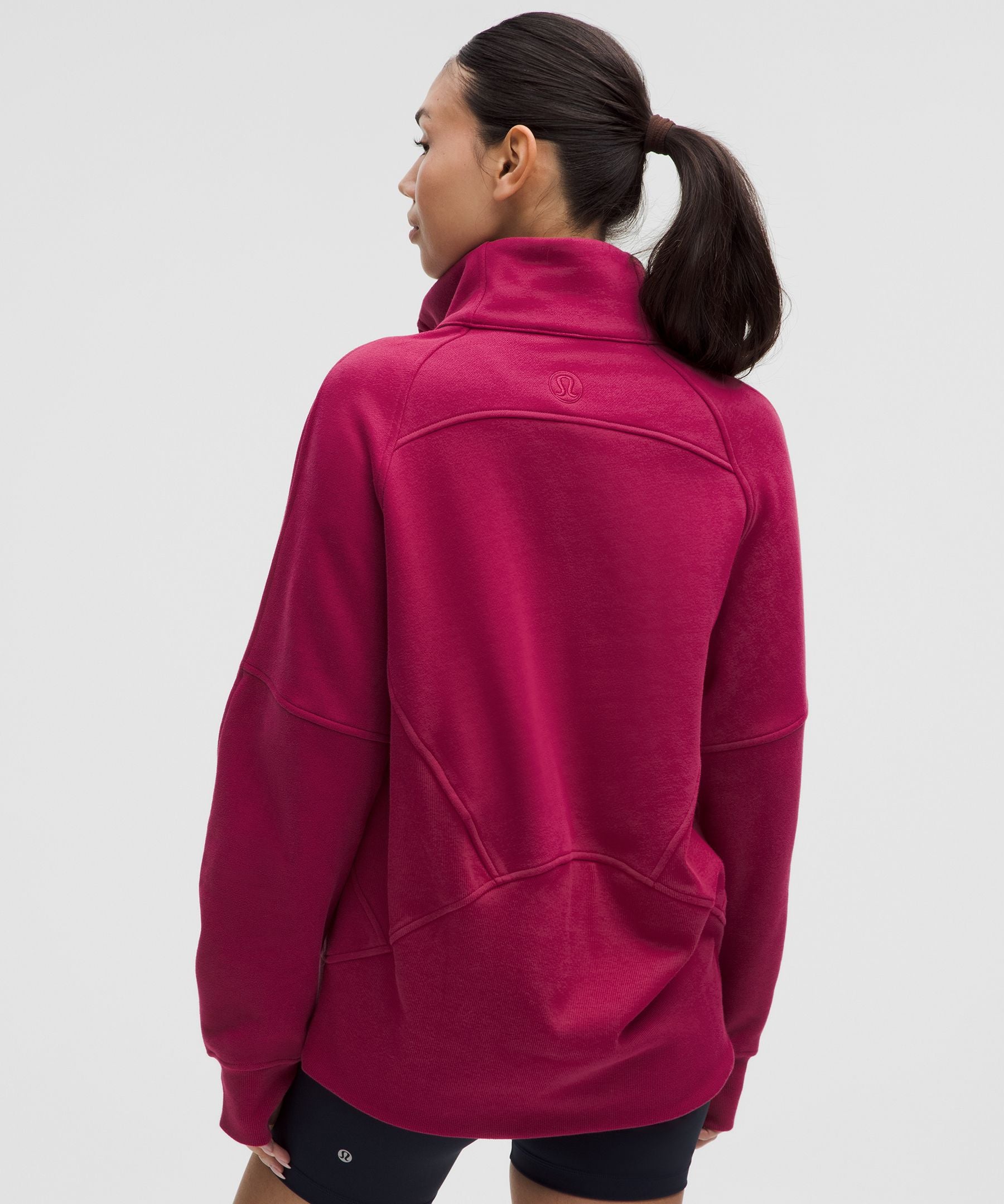 Scuba Oversized Funnel-Neck Half Zip *Long