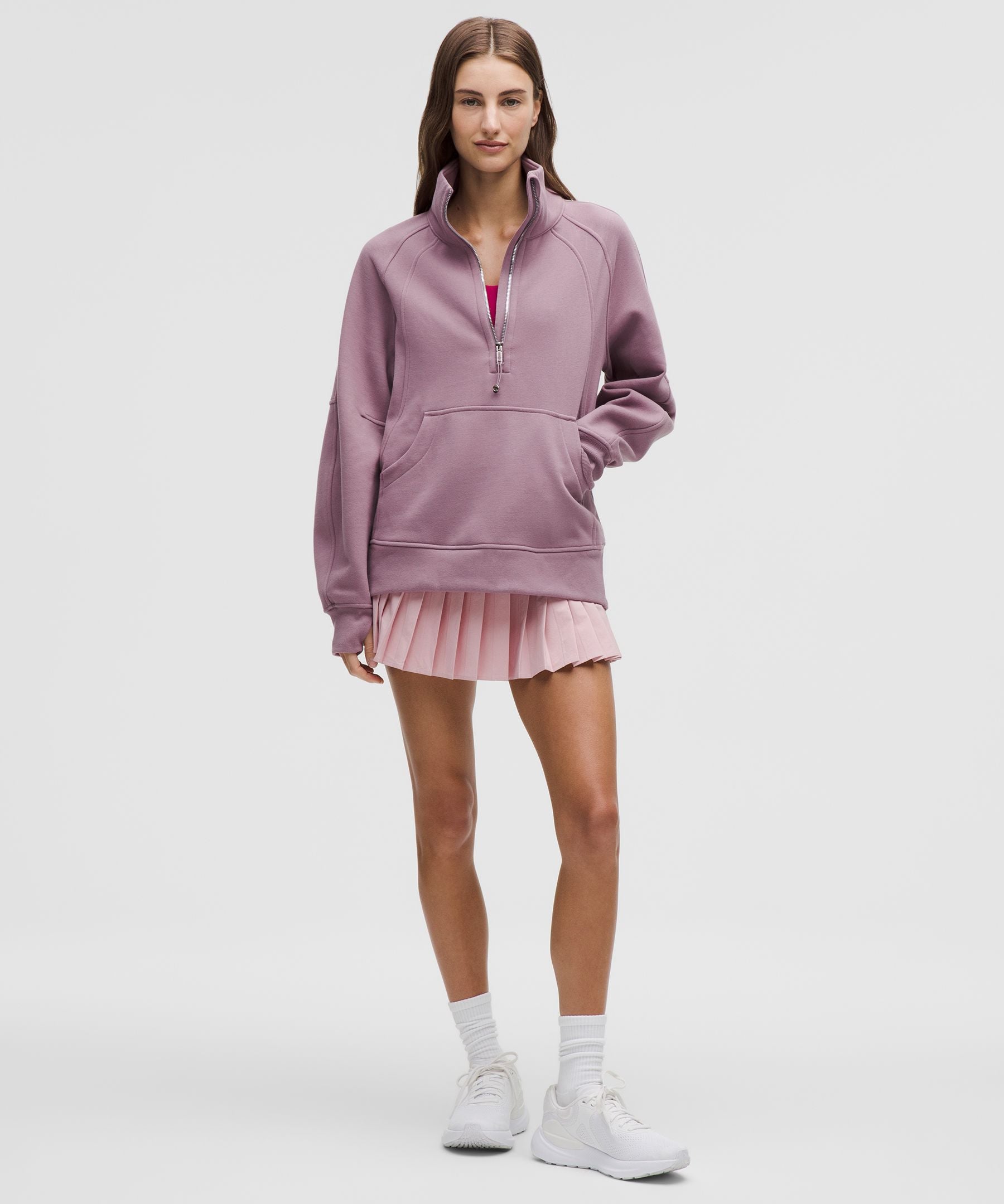 Scuba Oversized Funnel-Neck Half Zip *Long