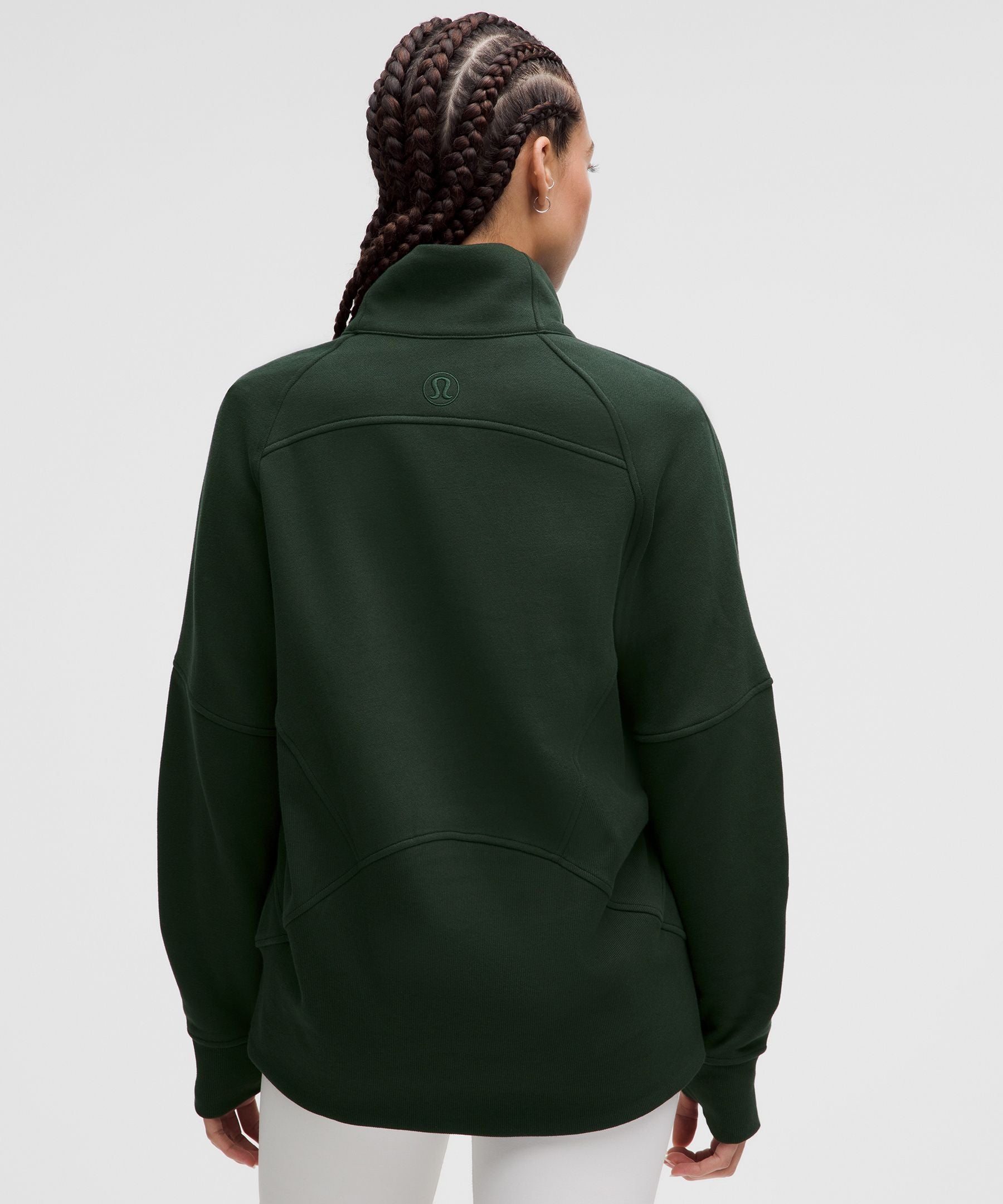 Scuba Oversized Funnel-Neck Half Zip *Long