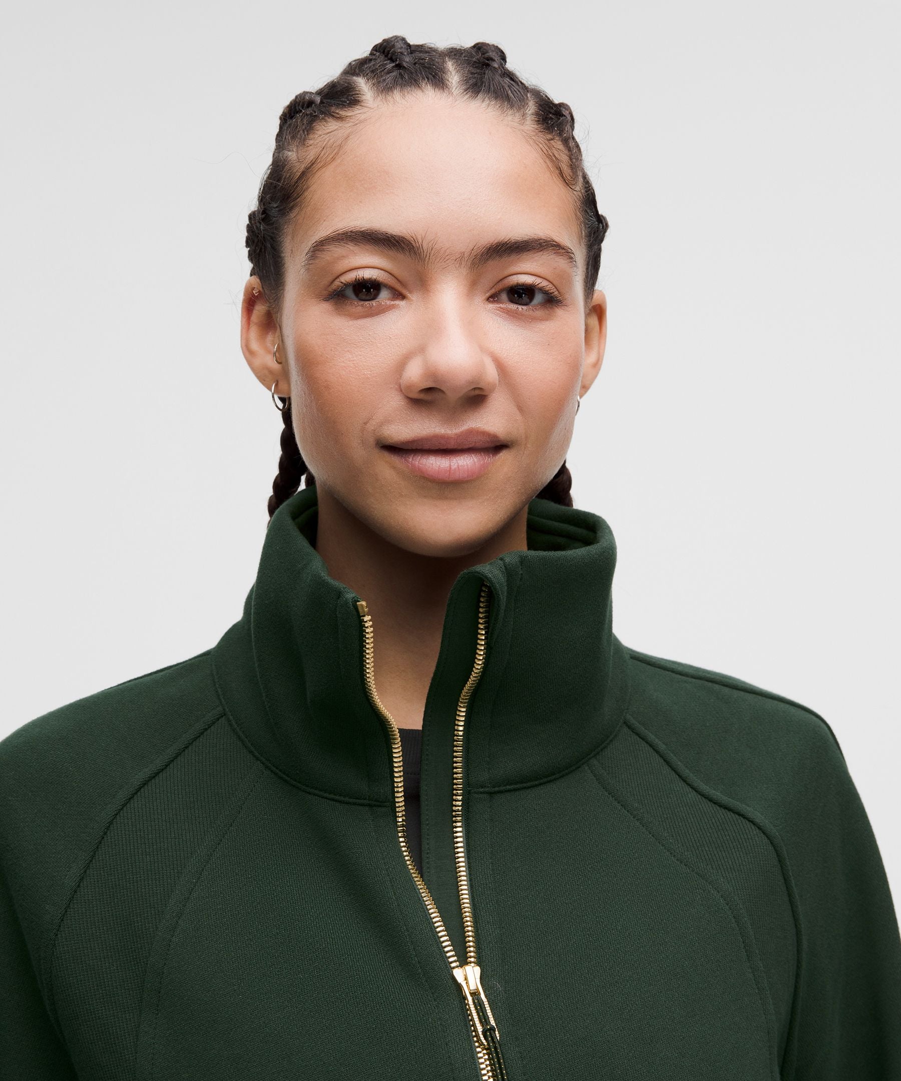 Scuba Oversized Funnel-Neck Half Zip *Long
