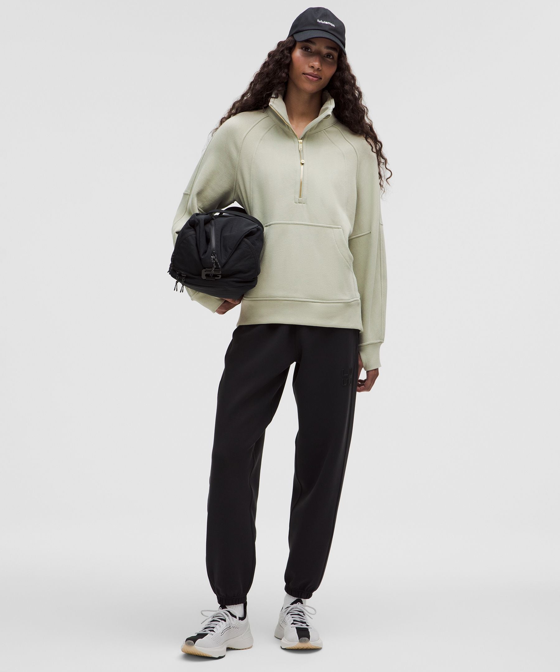 Scuba Oversized Funnel-Neck Half Zip *Long