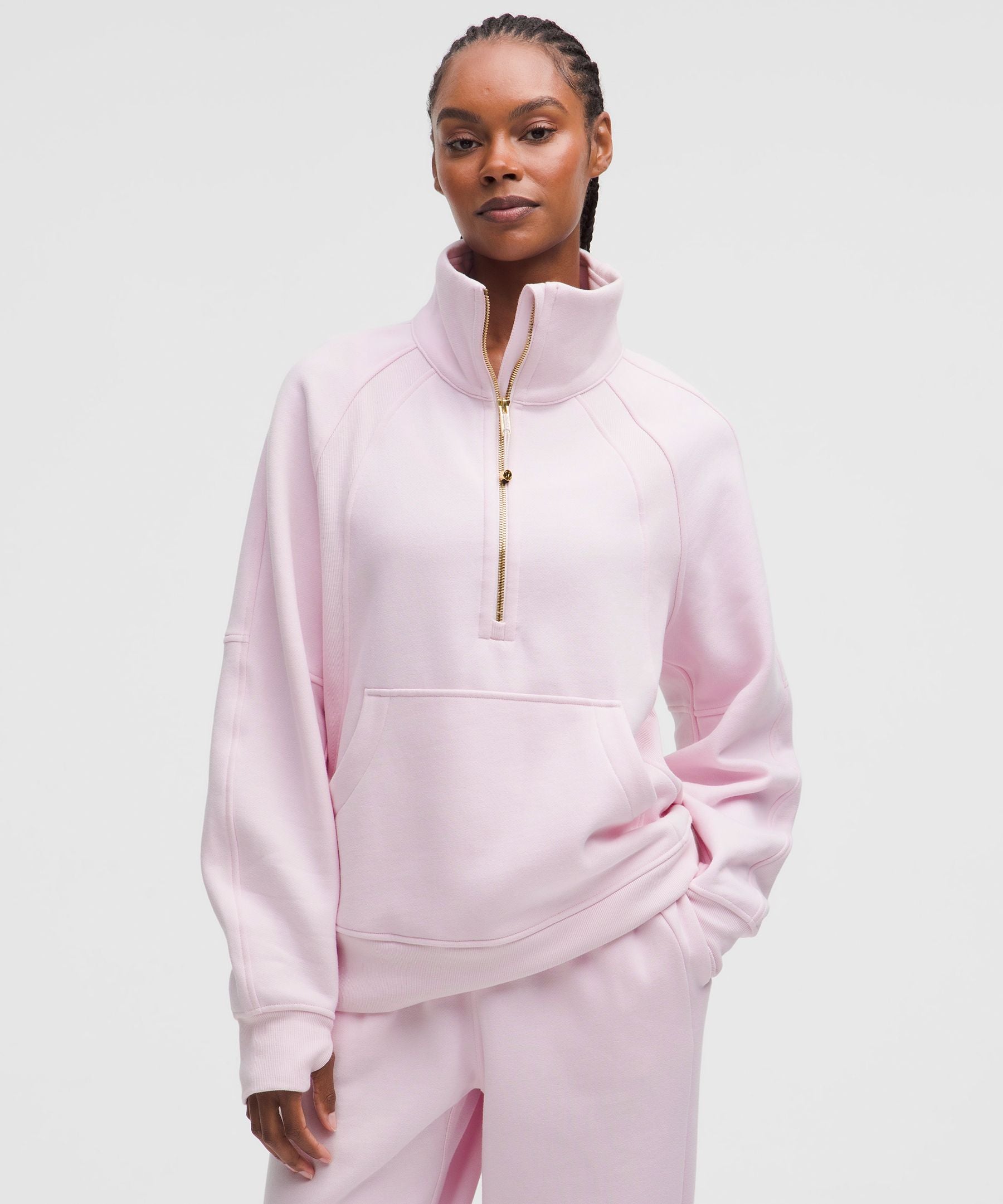 Scuba Oversized Funnel-Neck Half Zip *Long