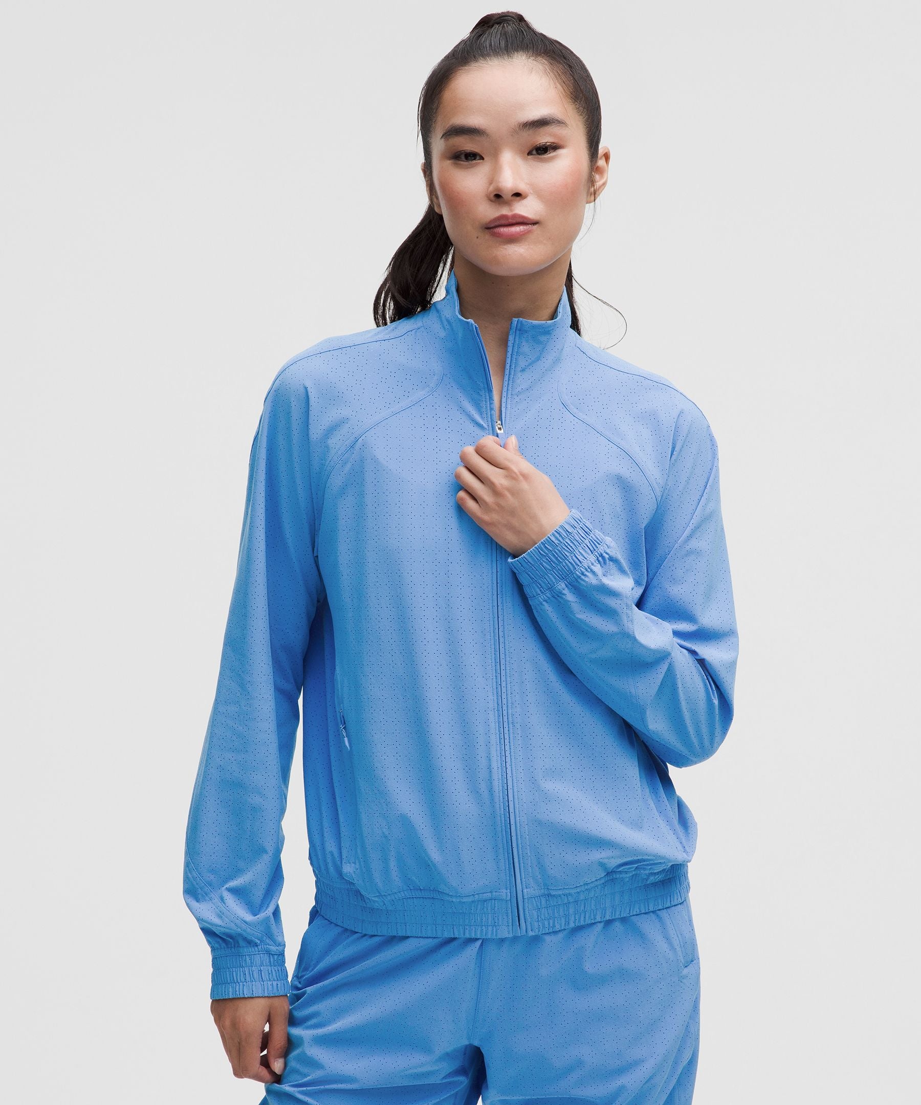 Adapted State Perforated Track Jacket