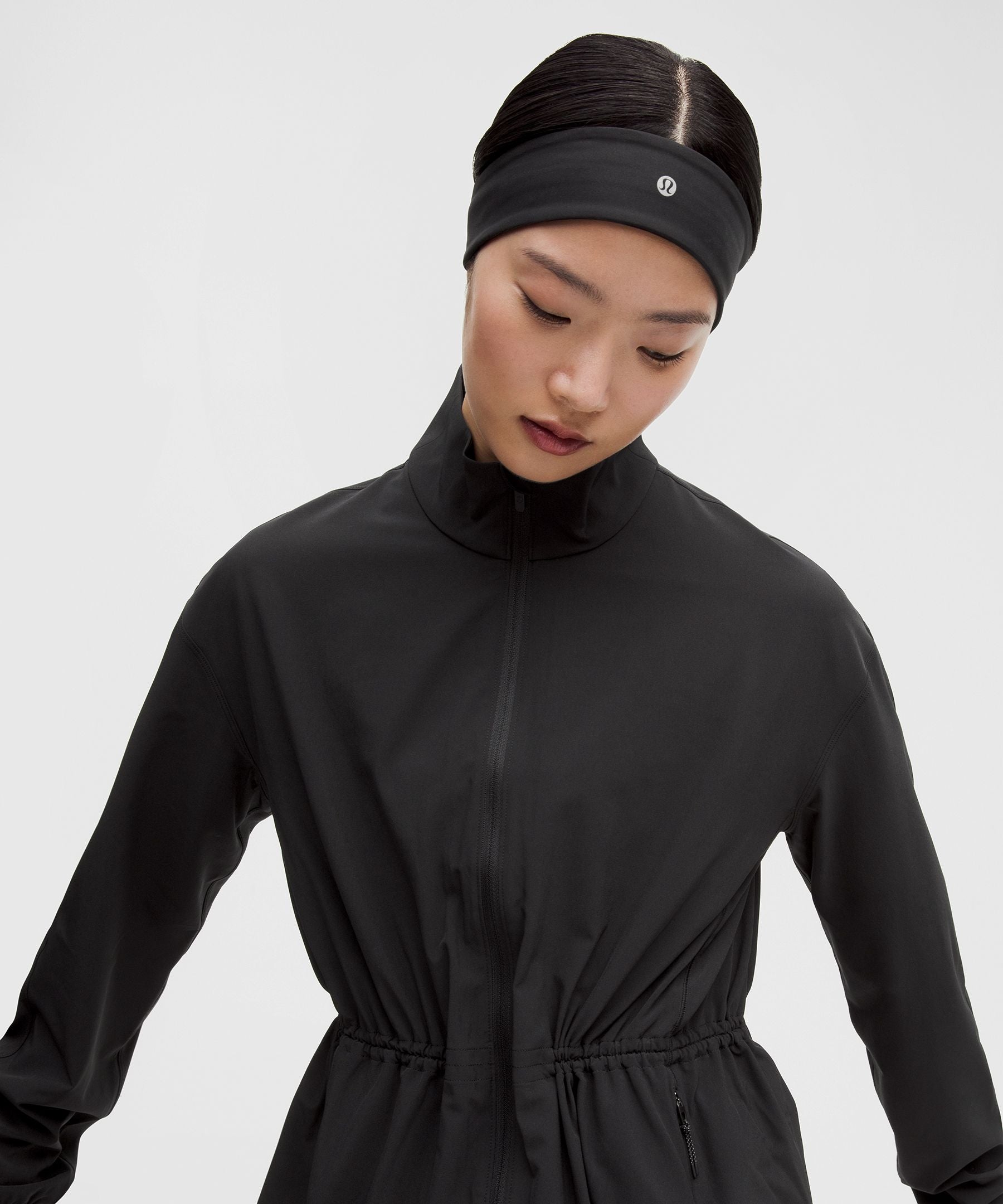 UV-Protective Cinch-Waist Running Jacket