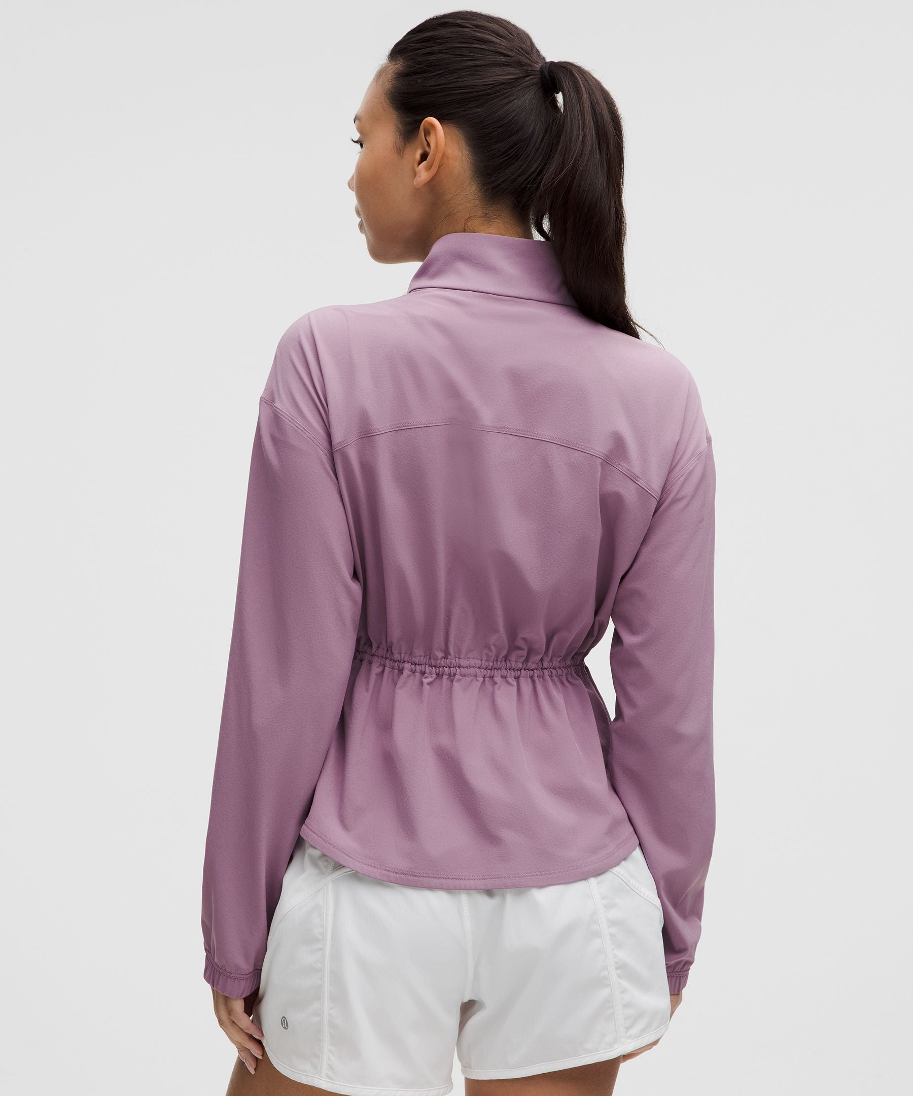 UV-Protective Cinch-Waist Running Jacket