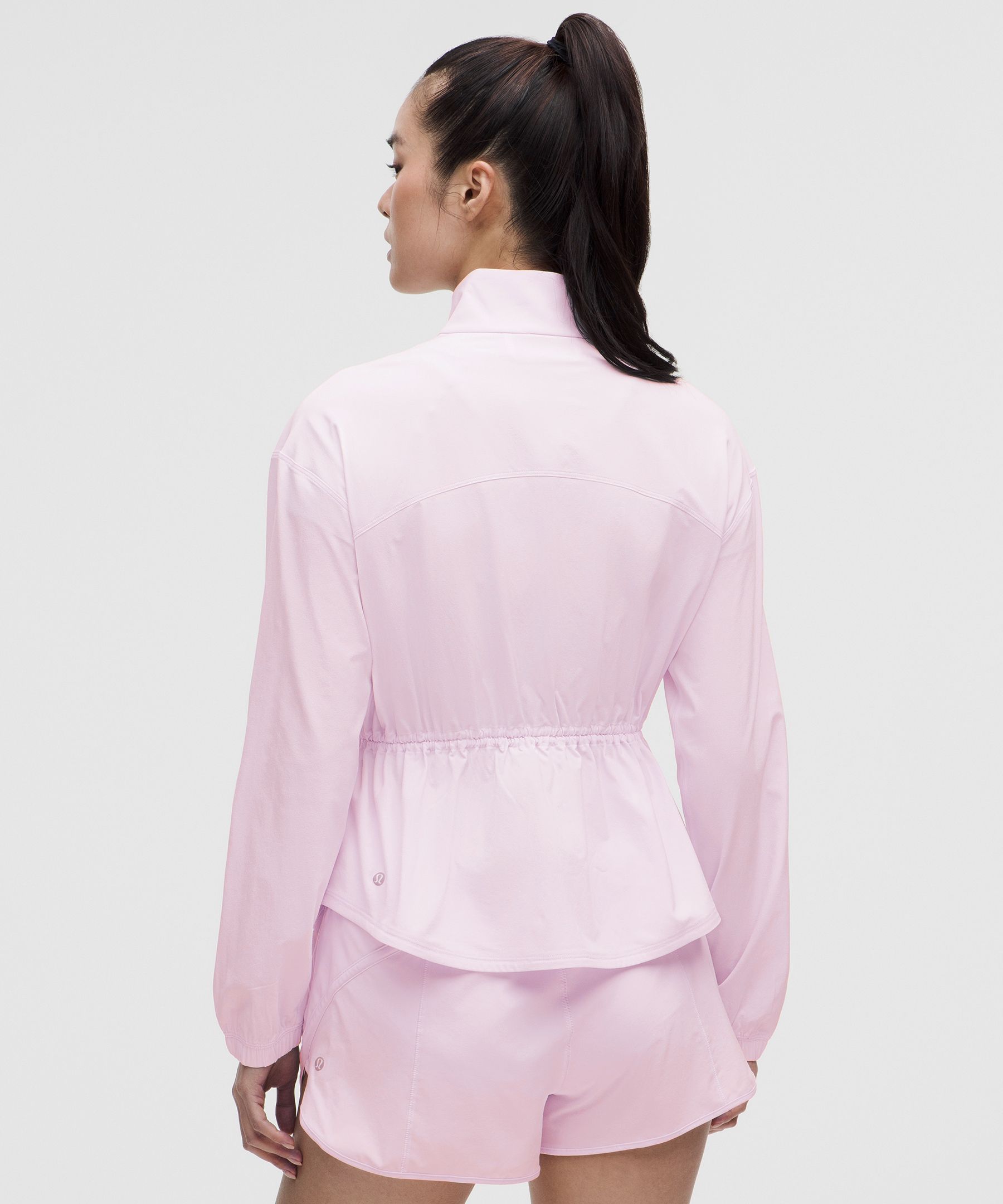 UV-Protective Cinch-Waist Running Jacket