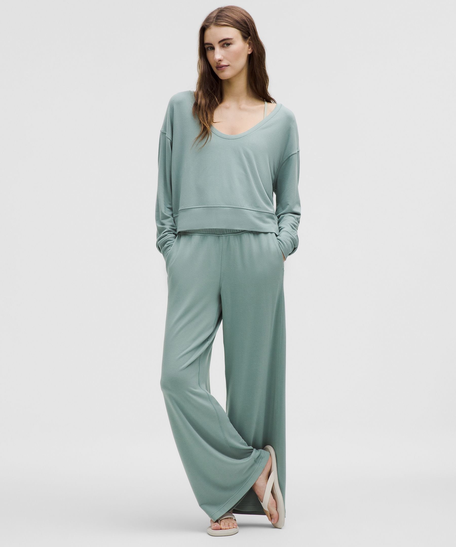 BeCalm Scoop-Neck Pullover