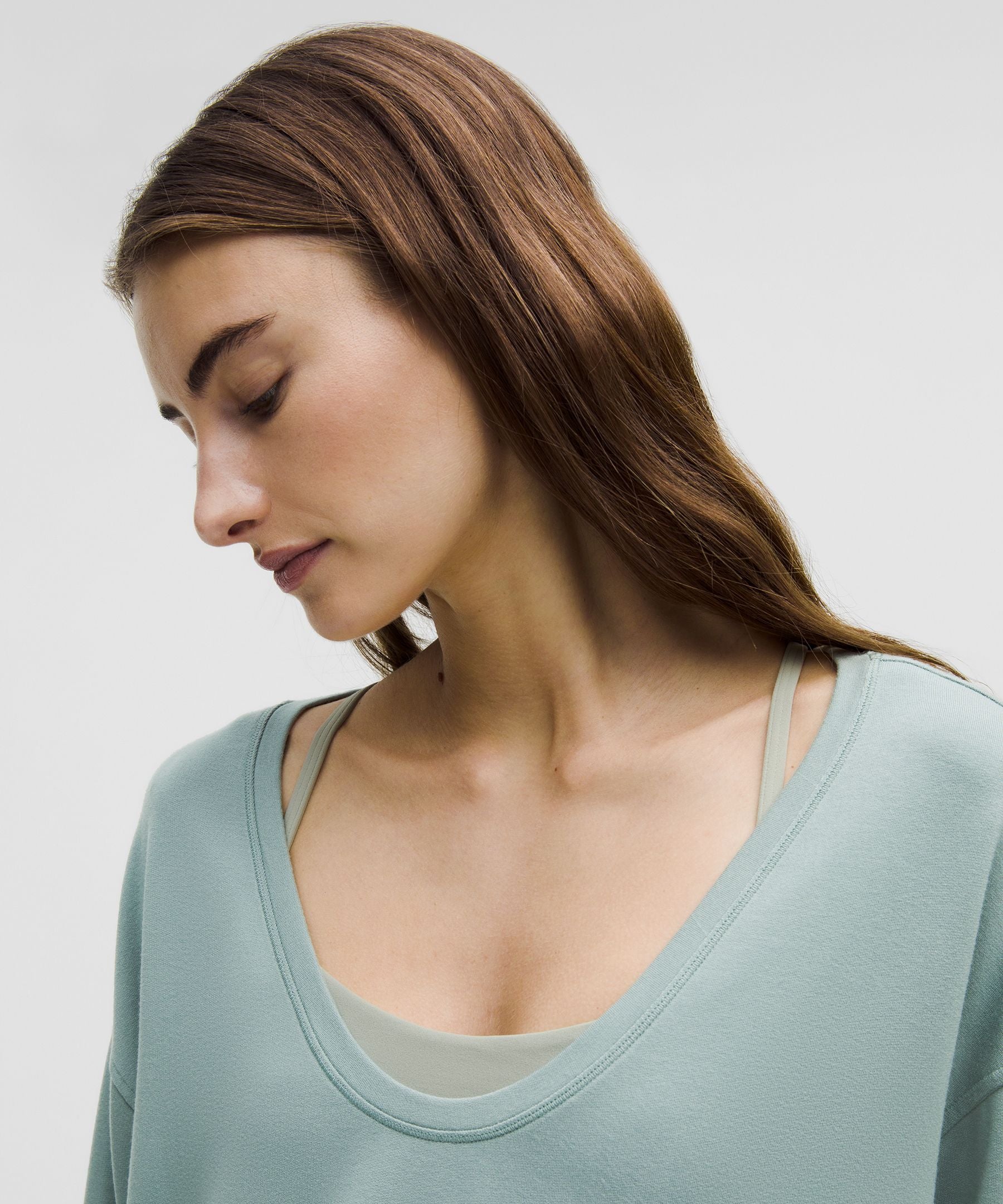 BeCalm Scoop-Neck Pullover