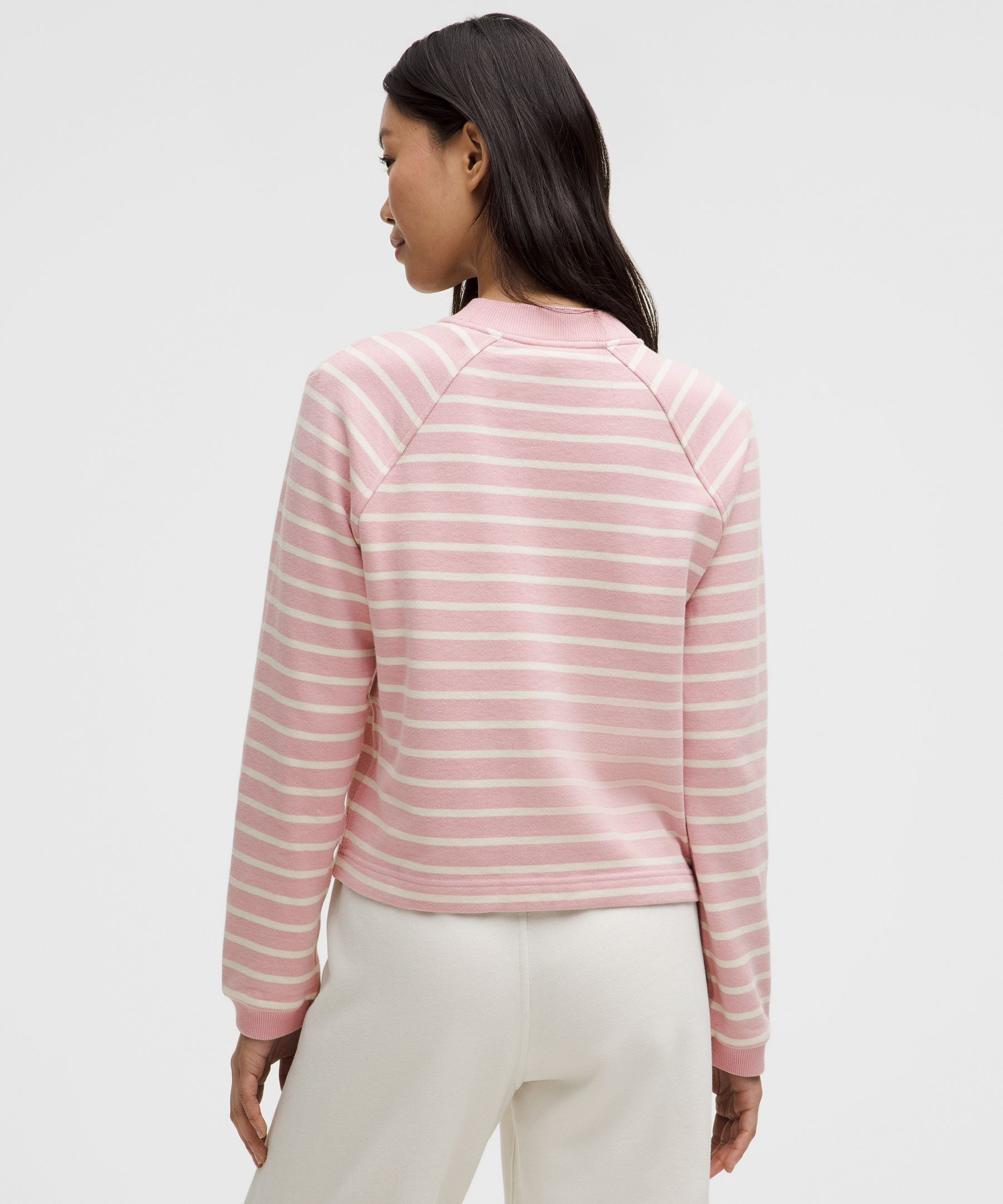 Cotton French Terry Crewneck Pullover