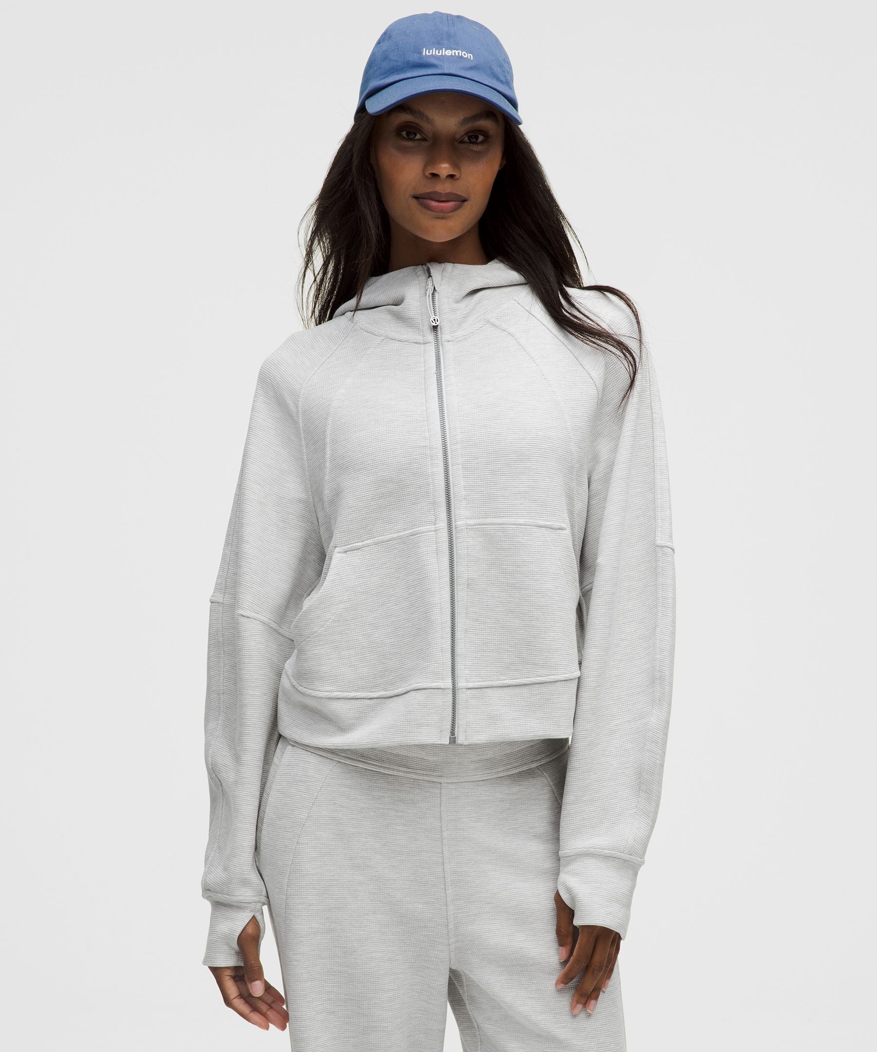 Scuba Oversized Full-Zip Hoodie *Waffle