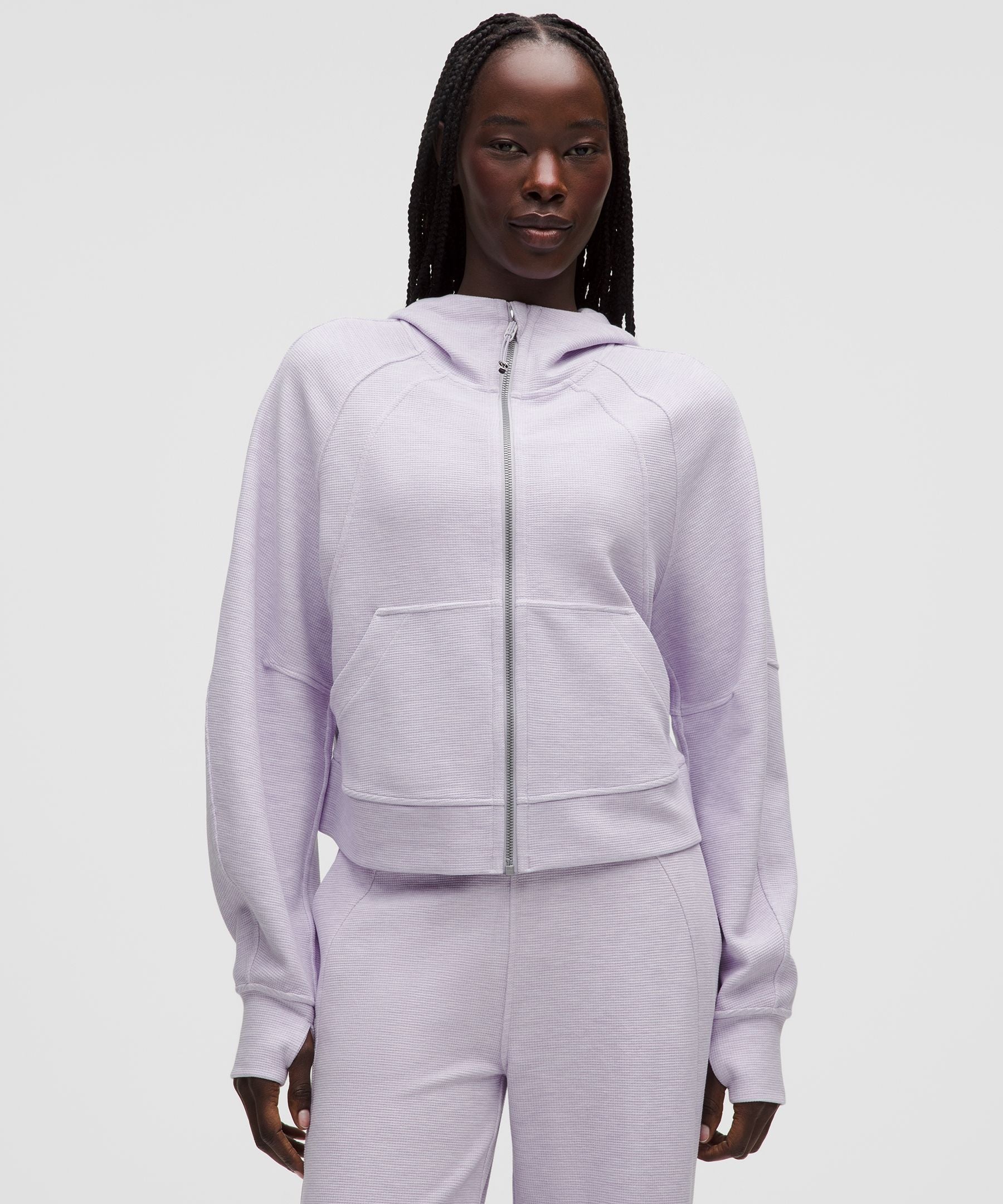 Scuba Oversized Full-Zip Hoodie *Waffle