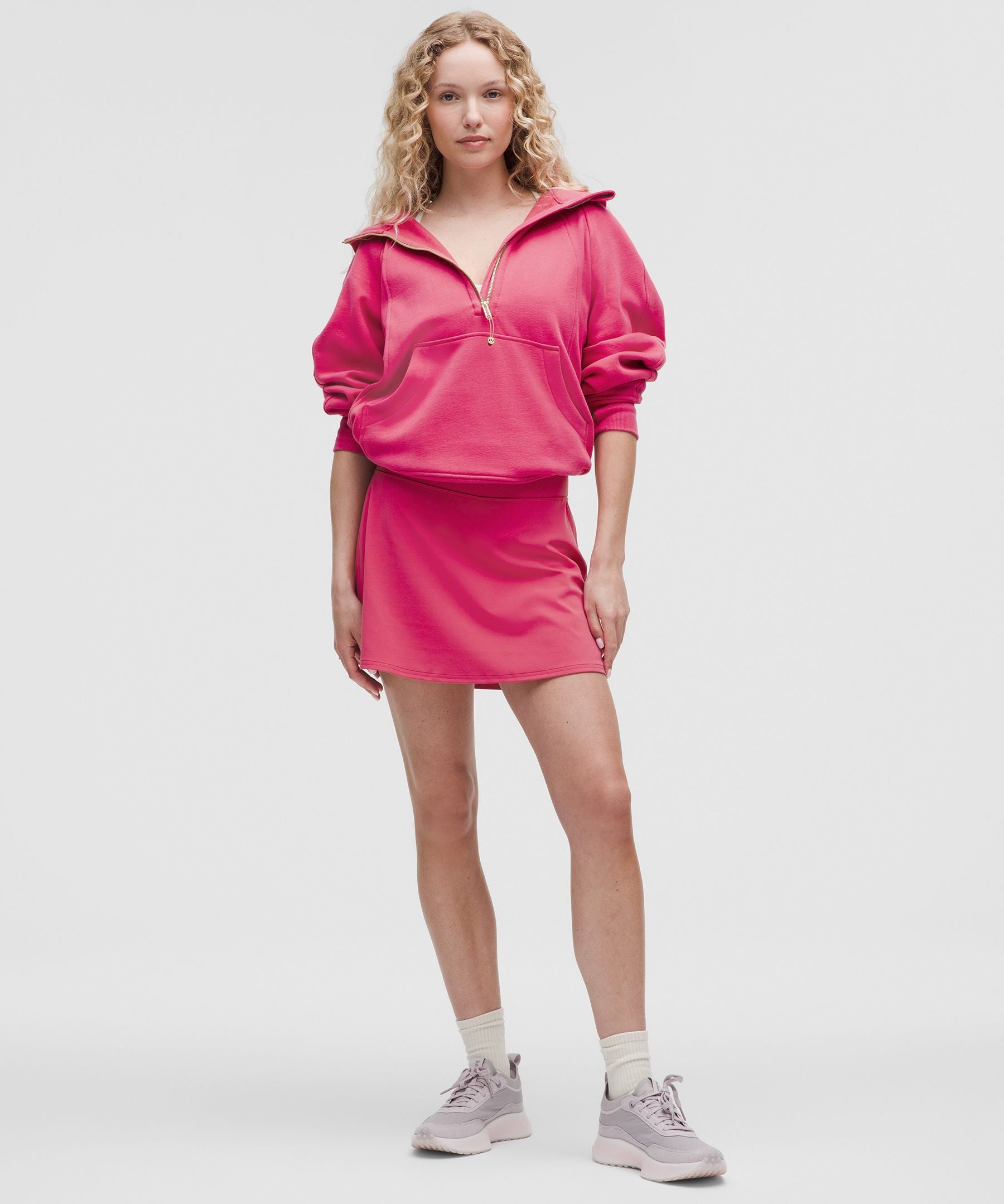 Scuba Oversized Half-Zip Hoodie *Long