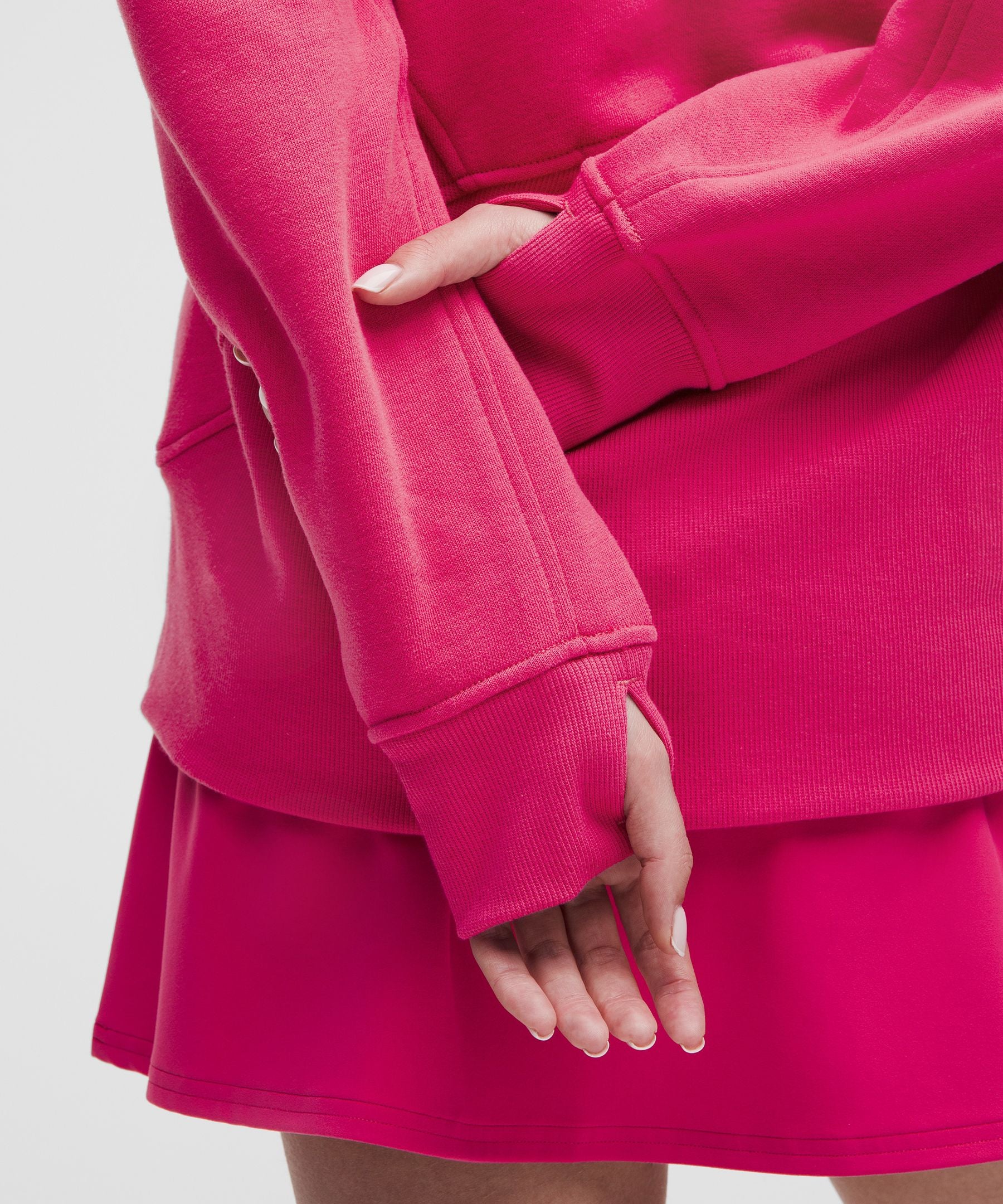 Scuba Oversized Half-Zip Hoodie *Long