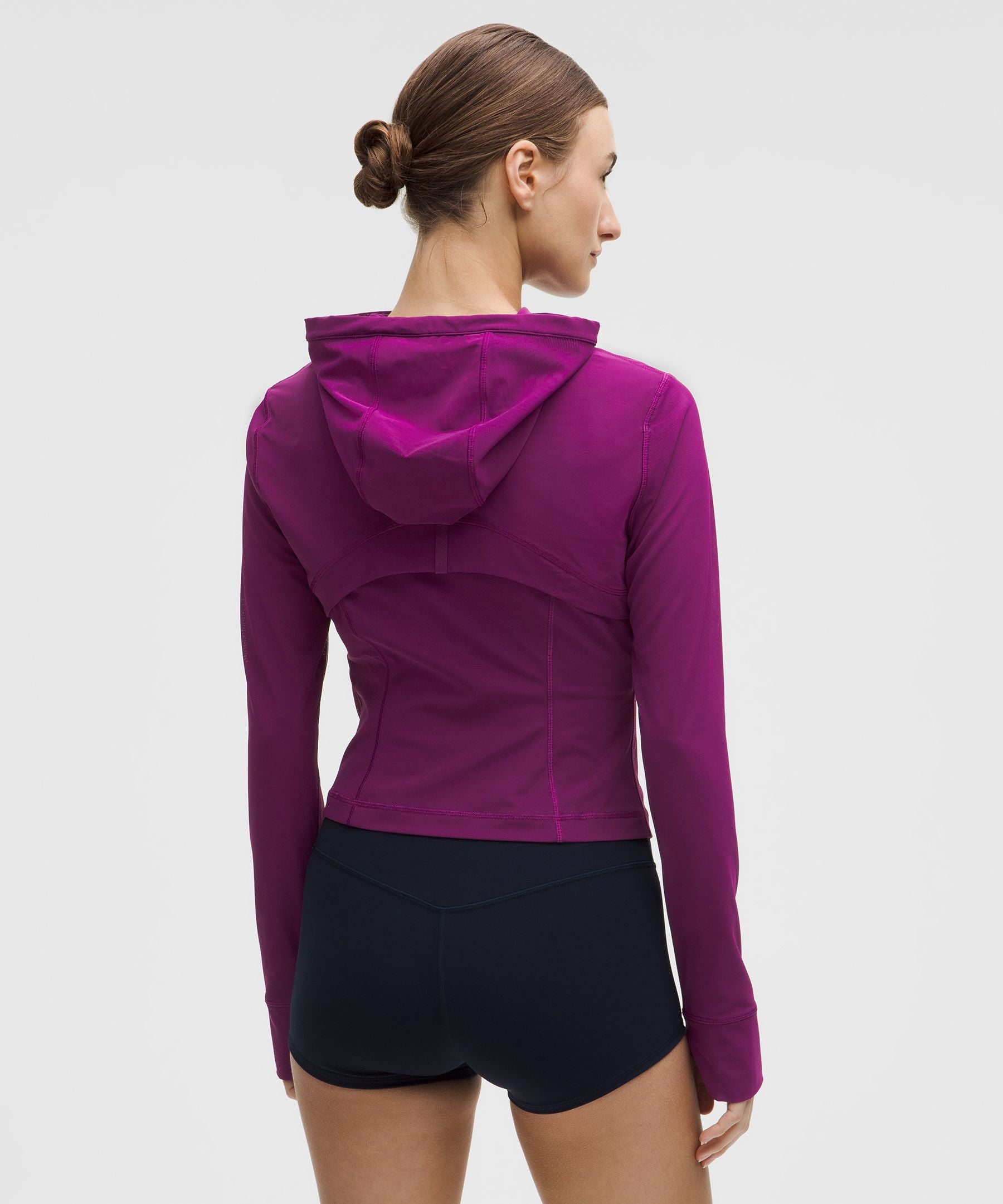 Define Cropped Hooded Jacket *Mesh