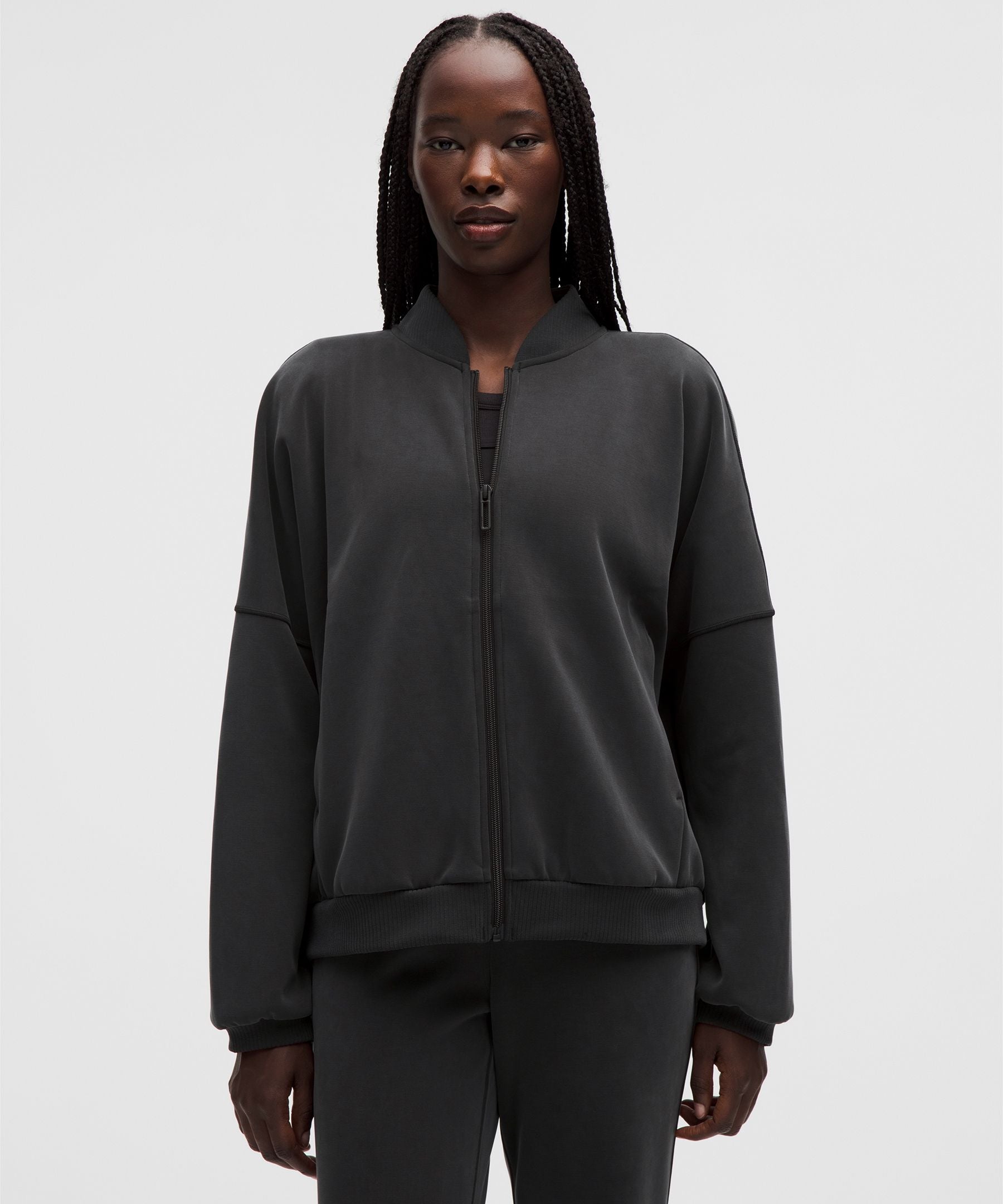 Brushed Softstreme Oversized Bomber Jacket