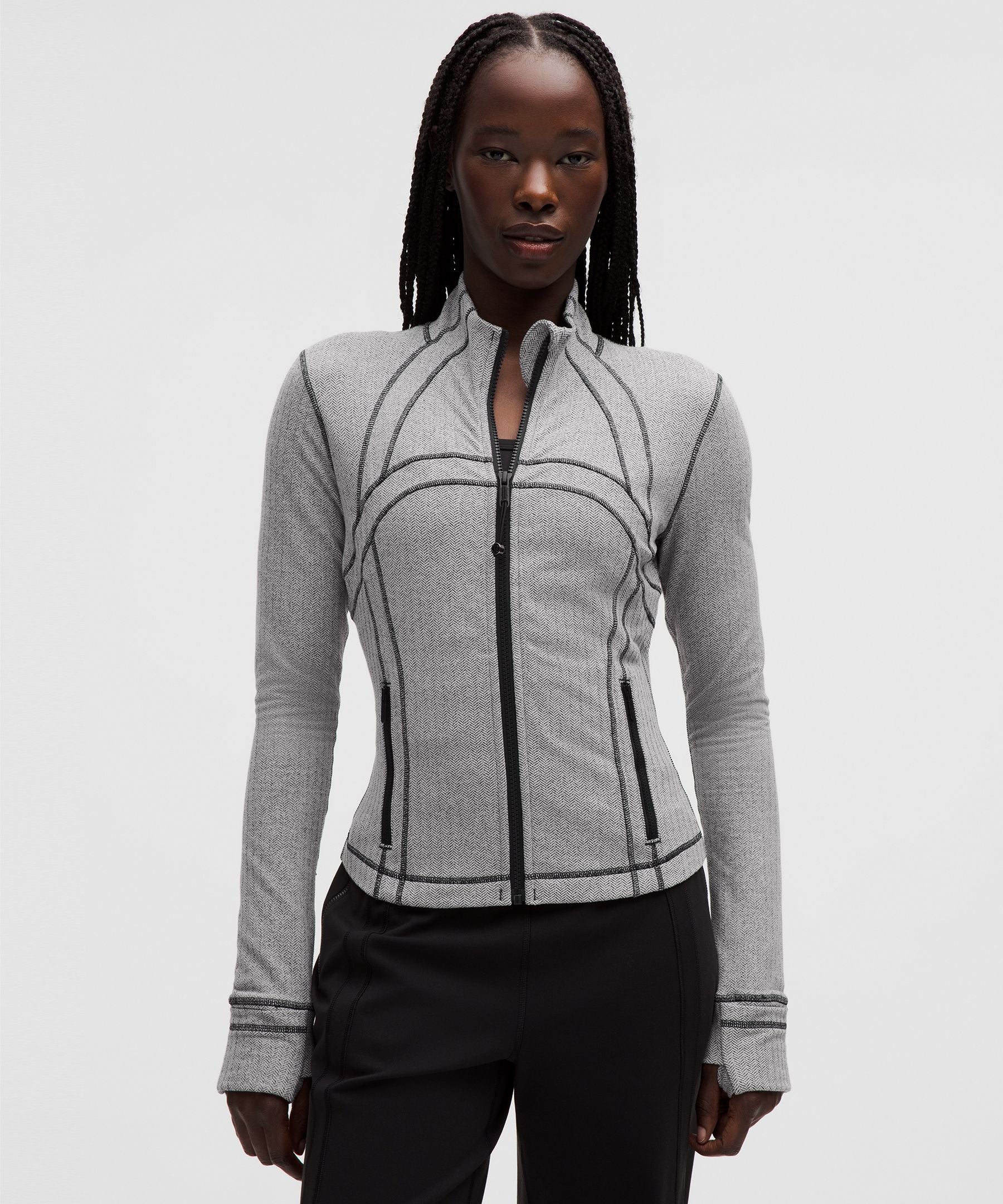 Define Cropped Jacket *Herringbone