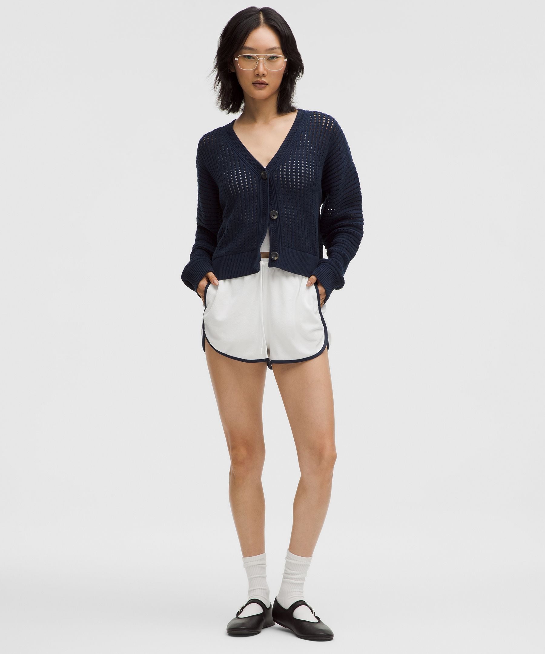 Cotton Terry Slim-Fit High-Rise Short 2"