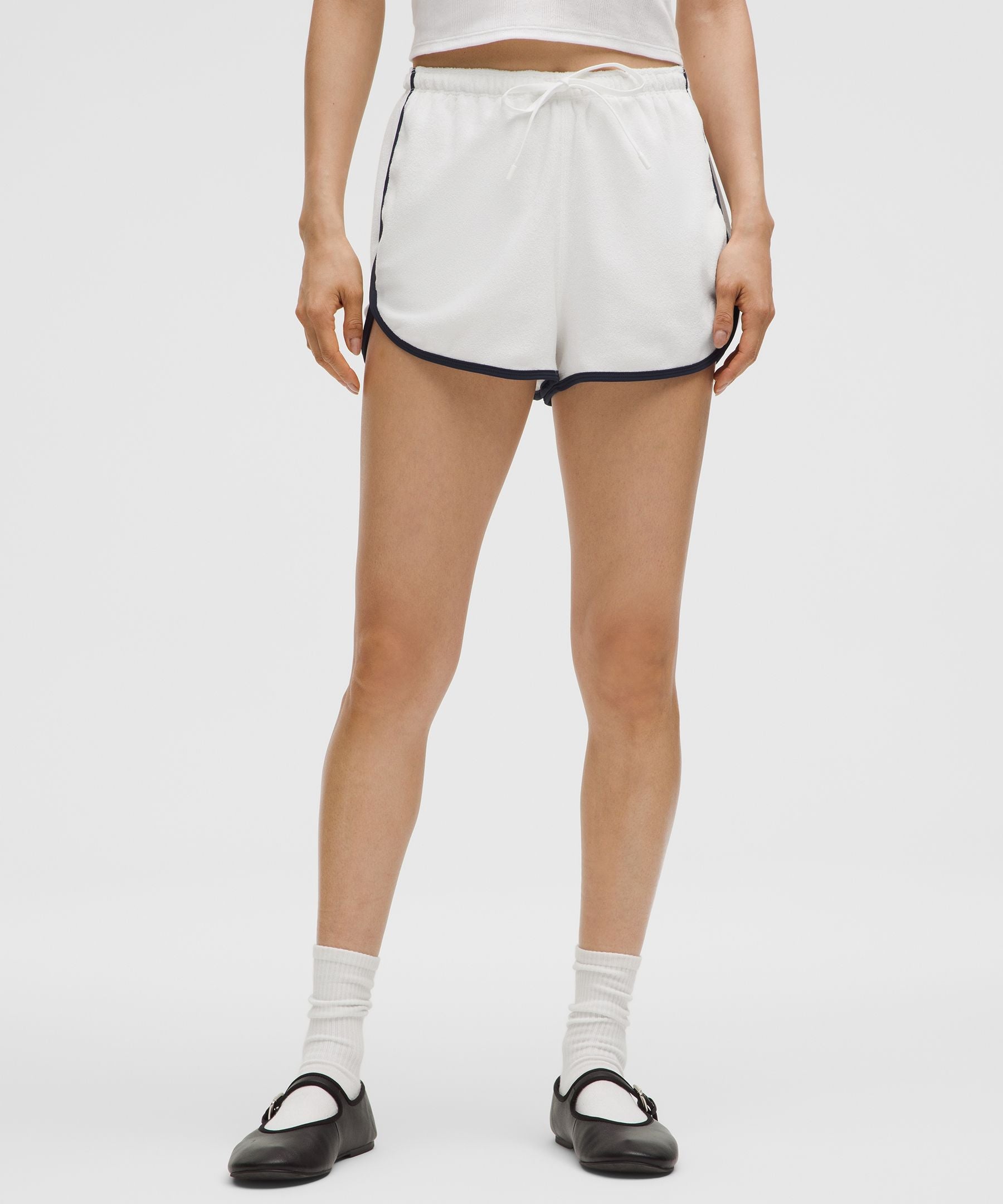 Cotton Terry Slim-Fit High-Rise Short 2"