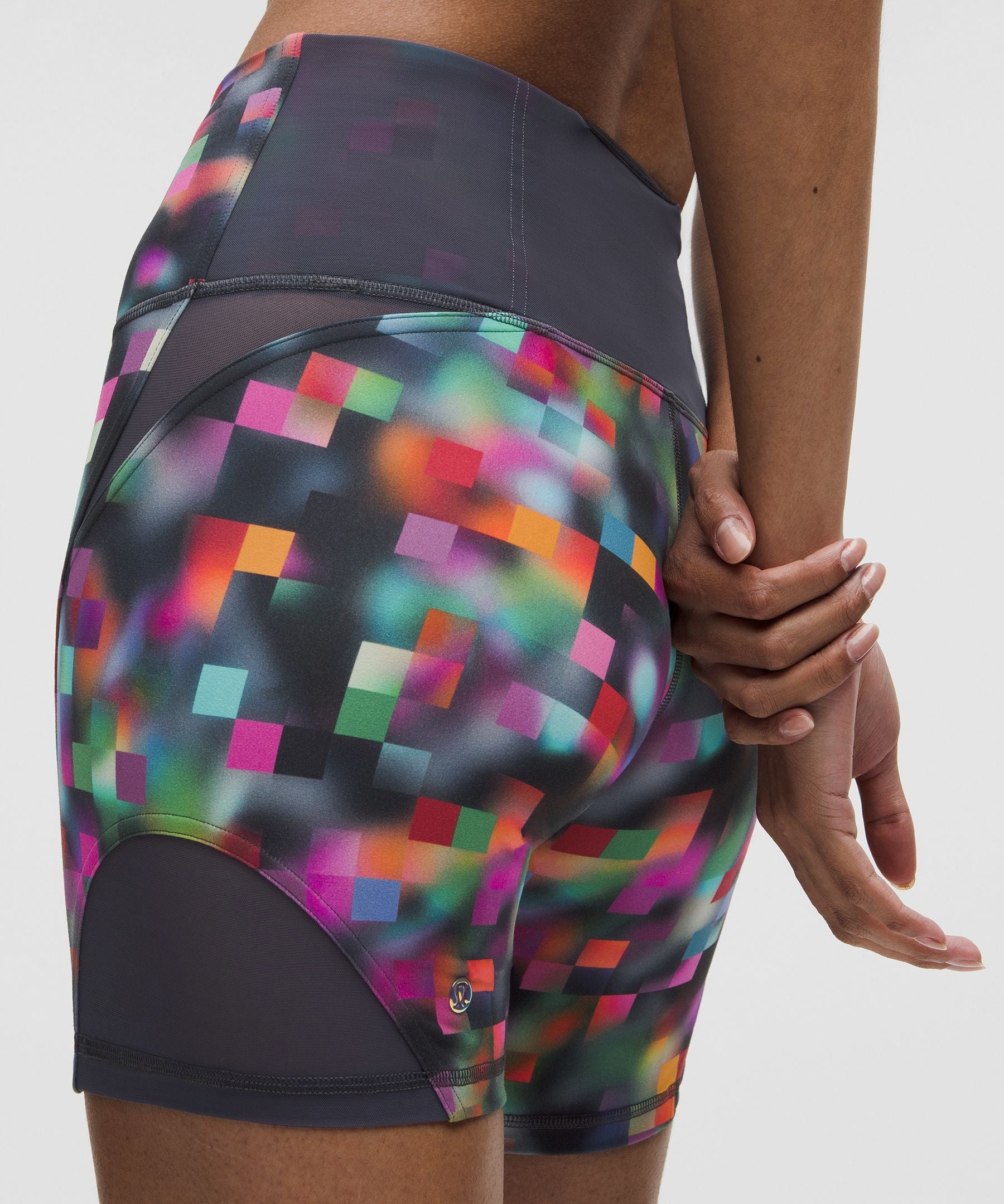 Wunder Train Mesh Panel High-Rise Short 6" *Pride