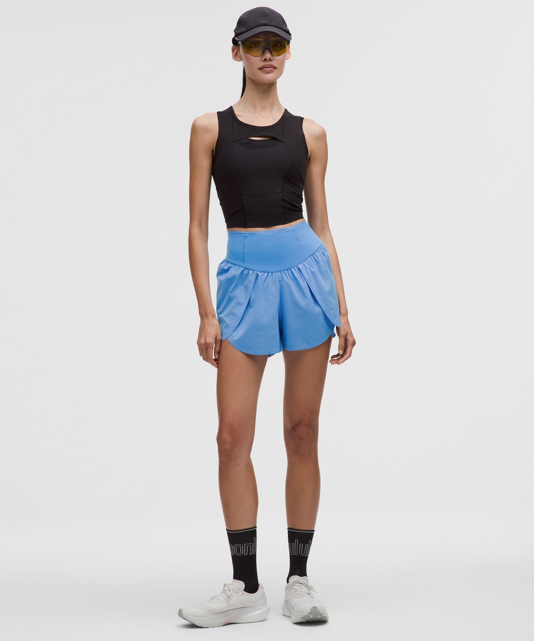 lululemon Go Further Super-High-Rise Split Short 3"