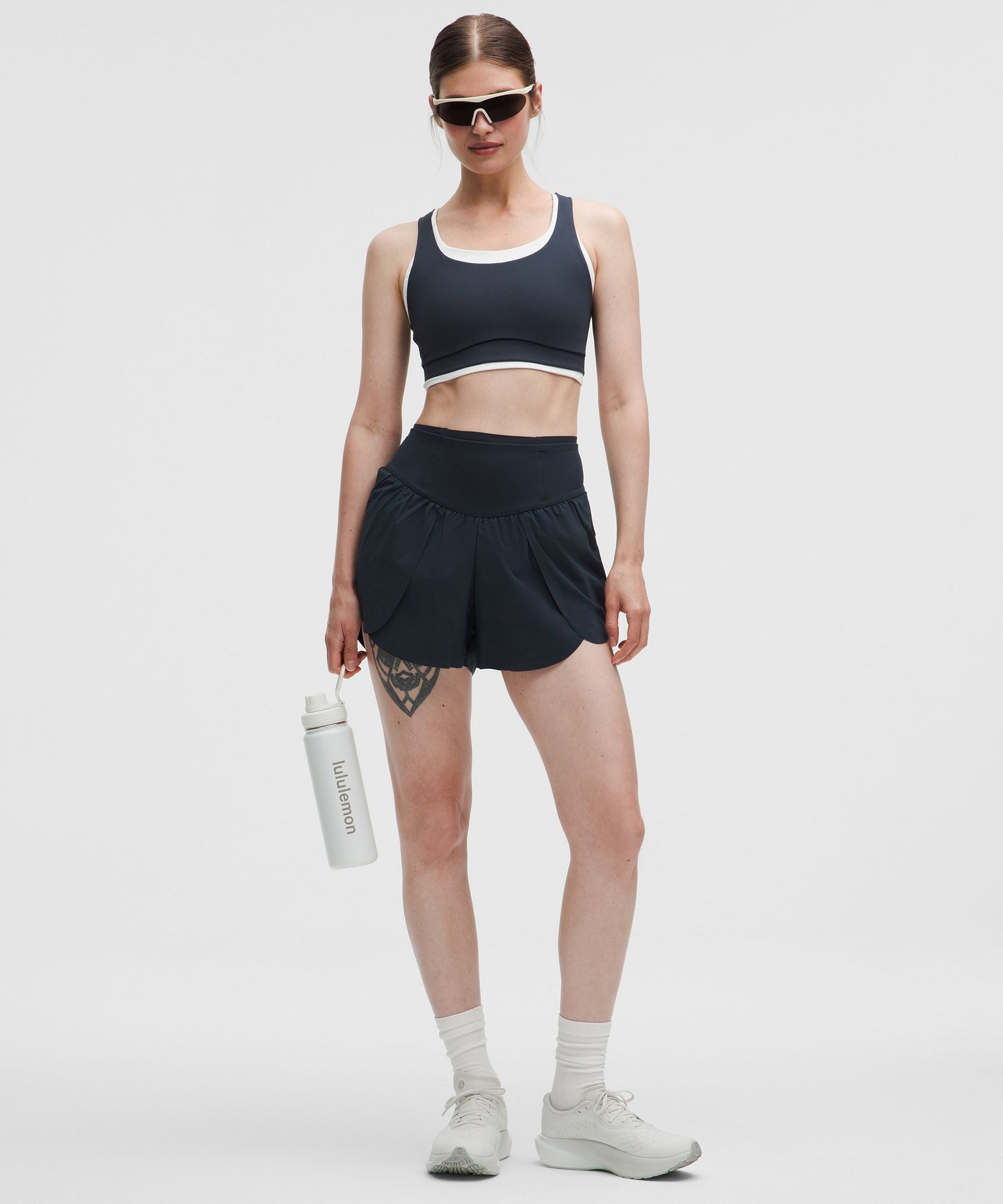 lululemon Go Further Super-High-Rise Split Short 3"