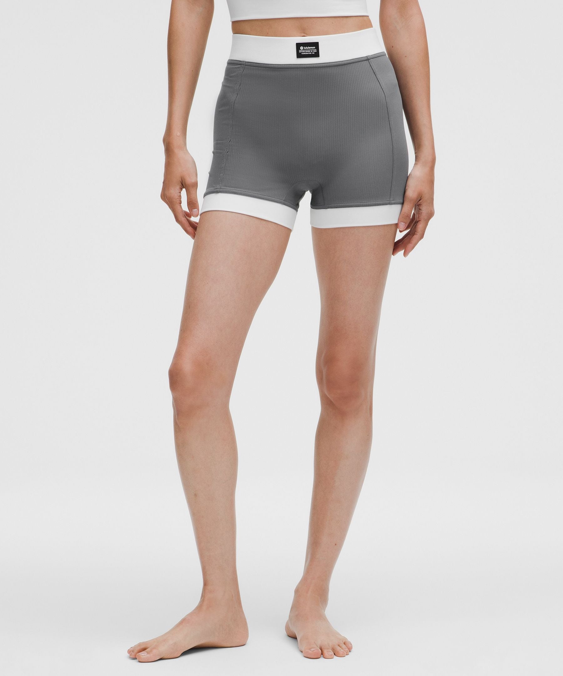 Ribbed Nulu High-Rise Short 3.5"