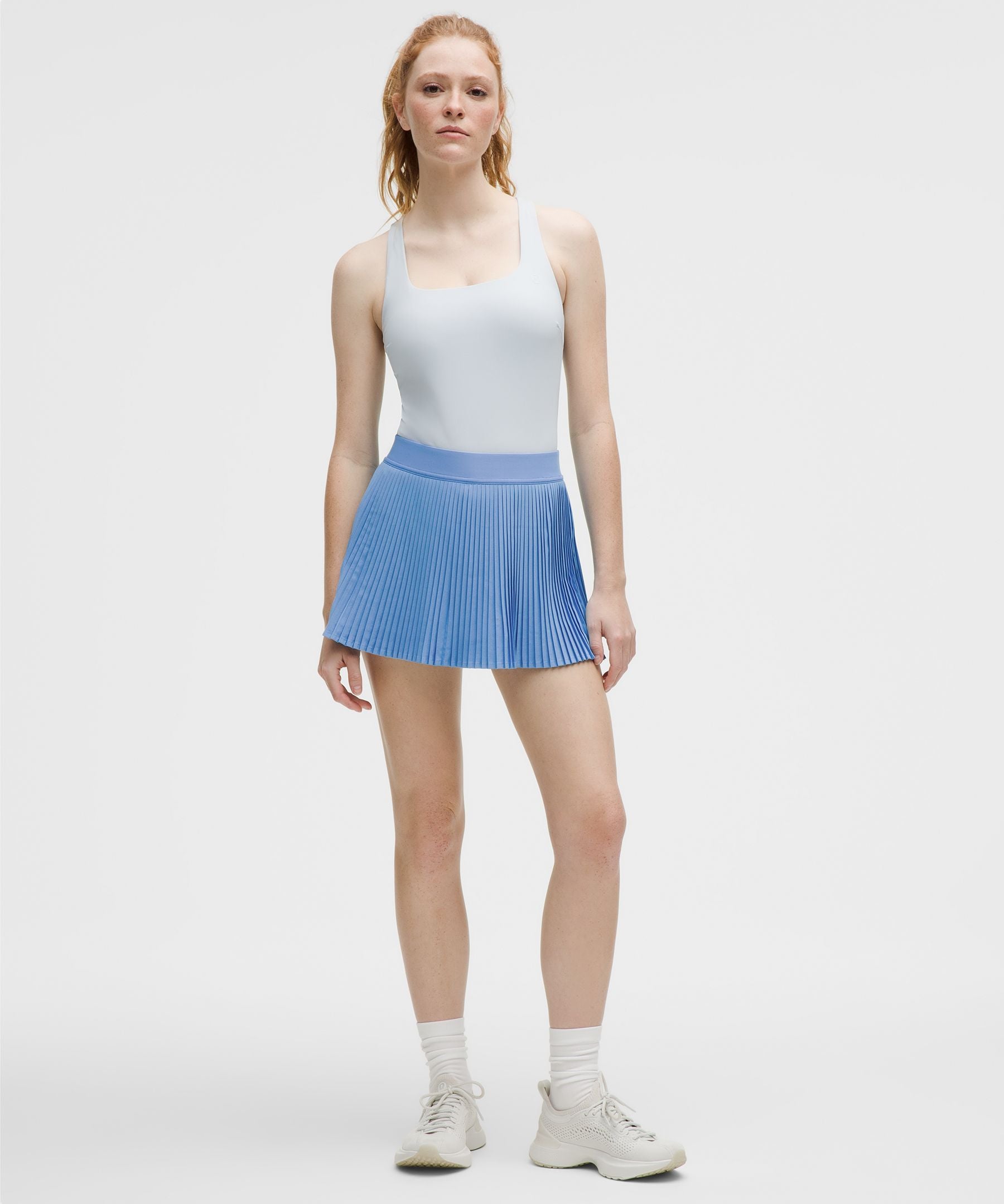 Varsity High-Rise Pleated Tennis Skirt