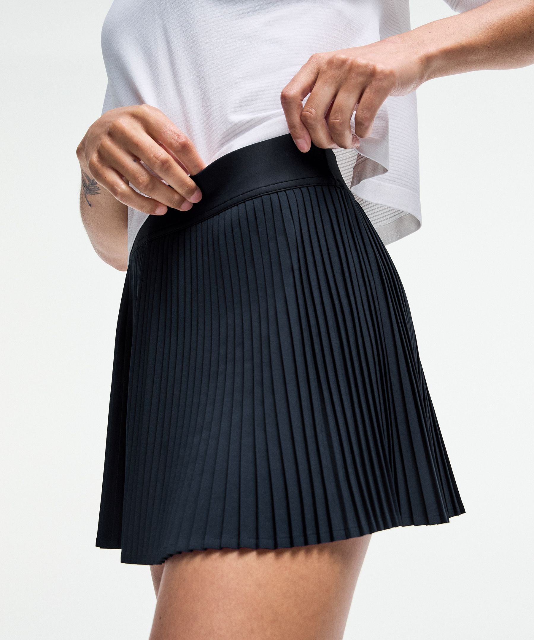 Varsity High-Rise Pleated Tennis Skirt